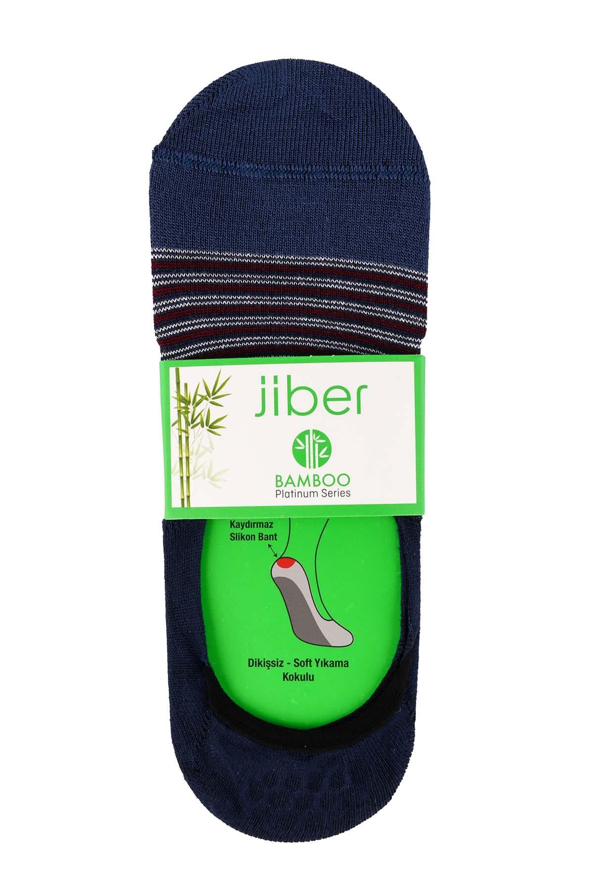 Erkek 12li Karışık Renkler Bambu Babet Çorap 7004