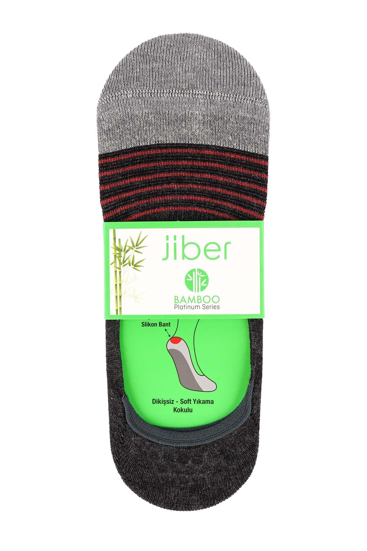 Erkek 12li Karışık Renkler Bambu Babet Çorap 7004