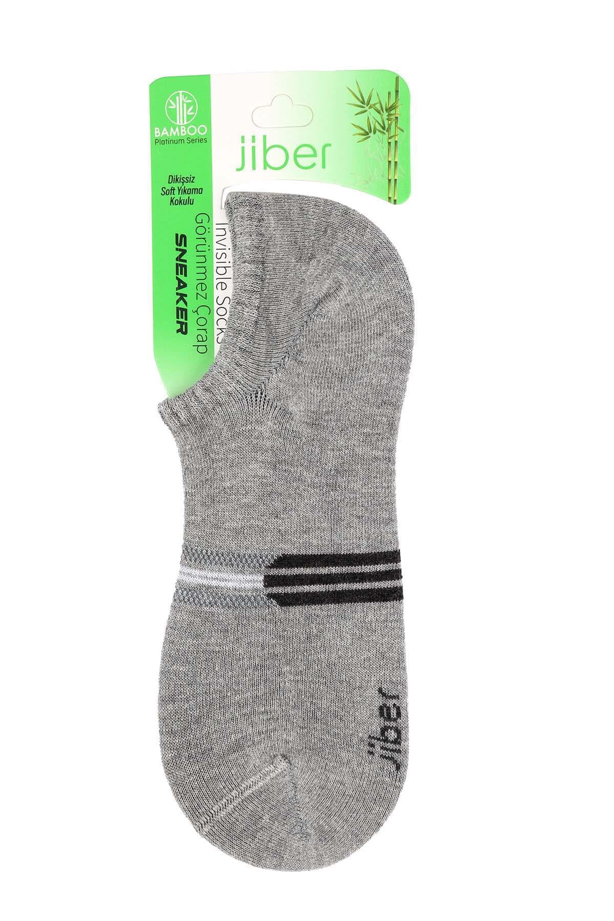 Erkek 12li Karışık Renkler Bambu Sneaker Çorap 7053