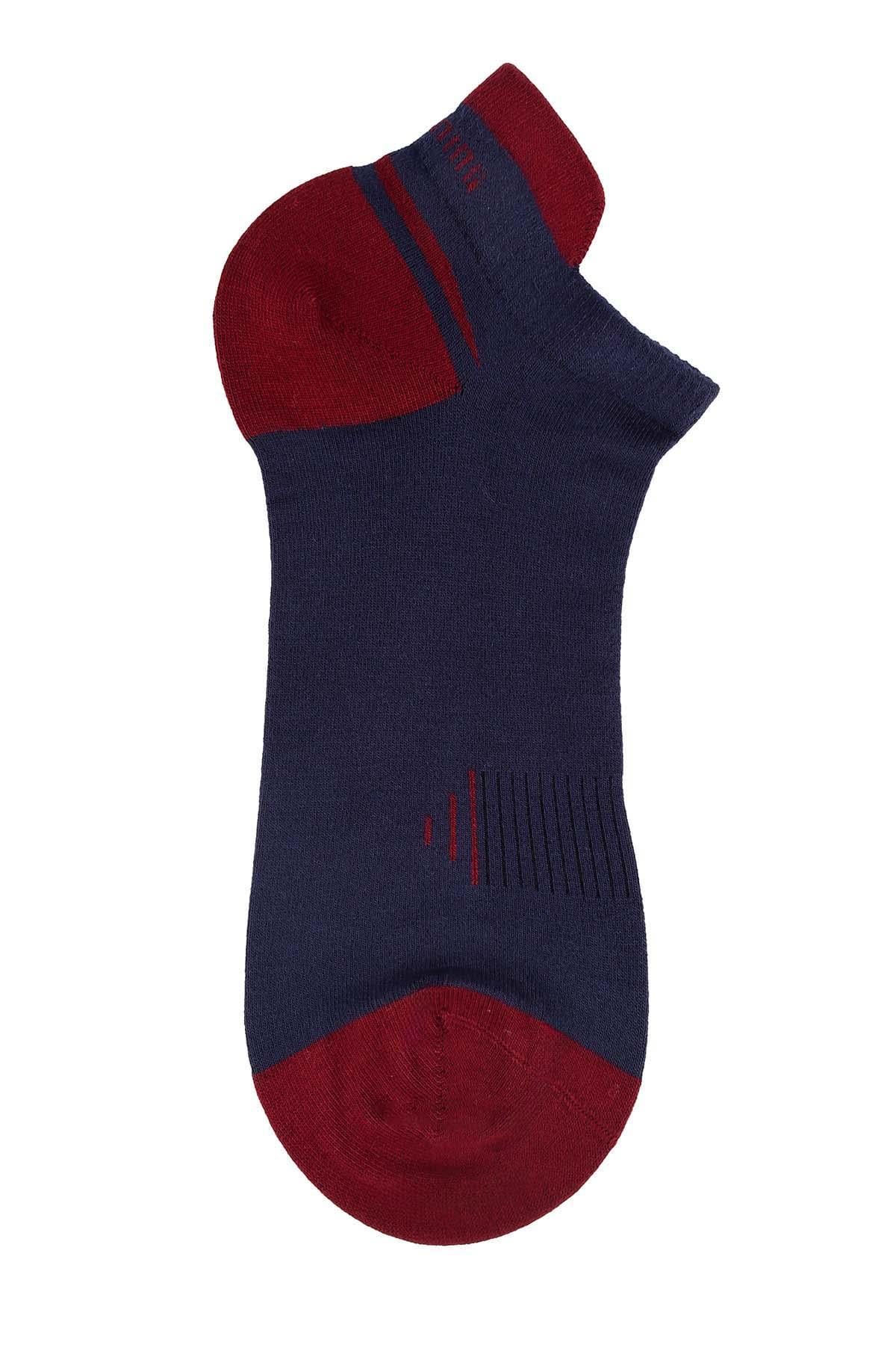 Erkek 12li Lacivert Bambu Patik Çorap 6763