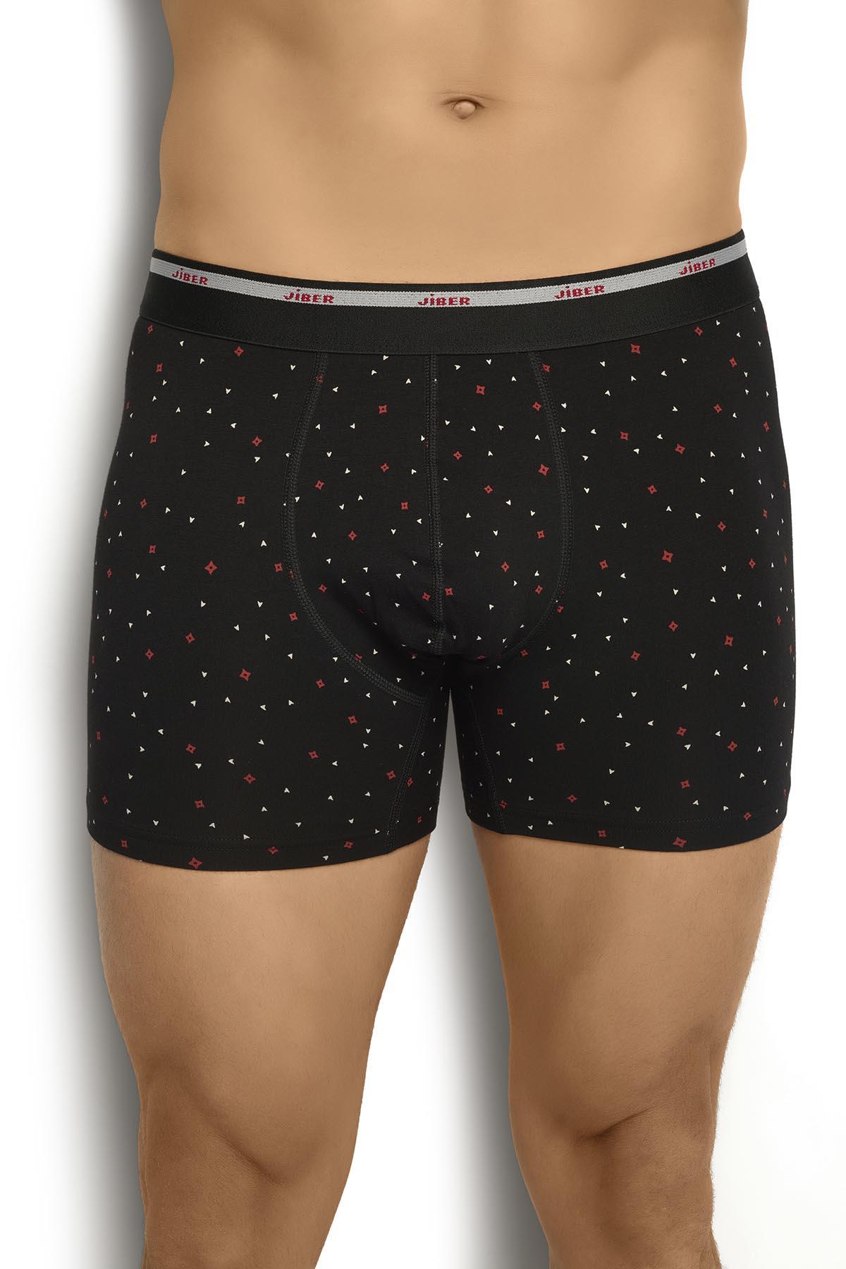 Erkek 3lü Likralı Asorti Boxer 285