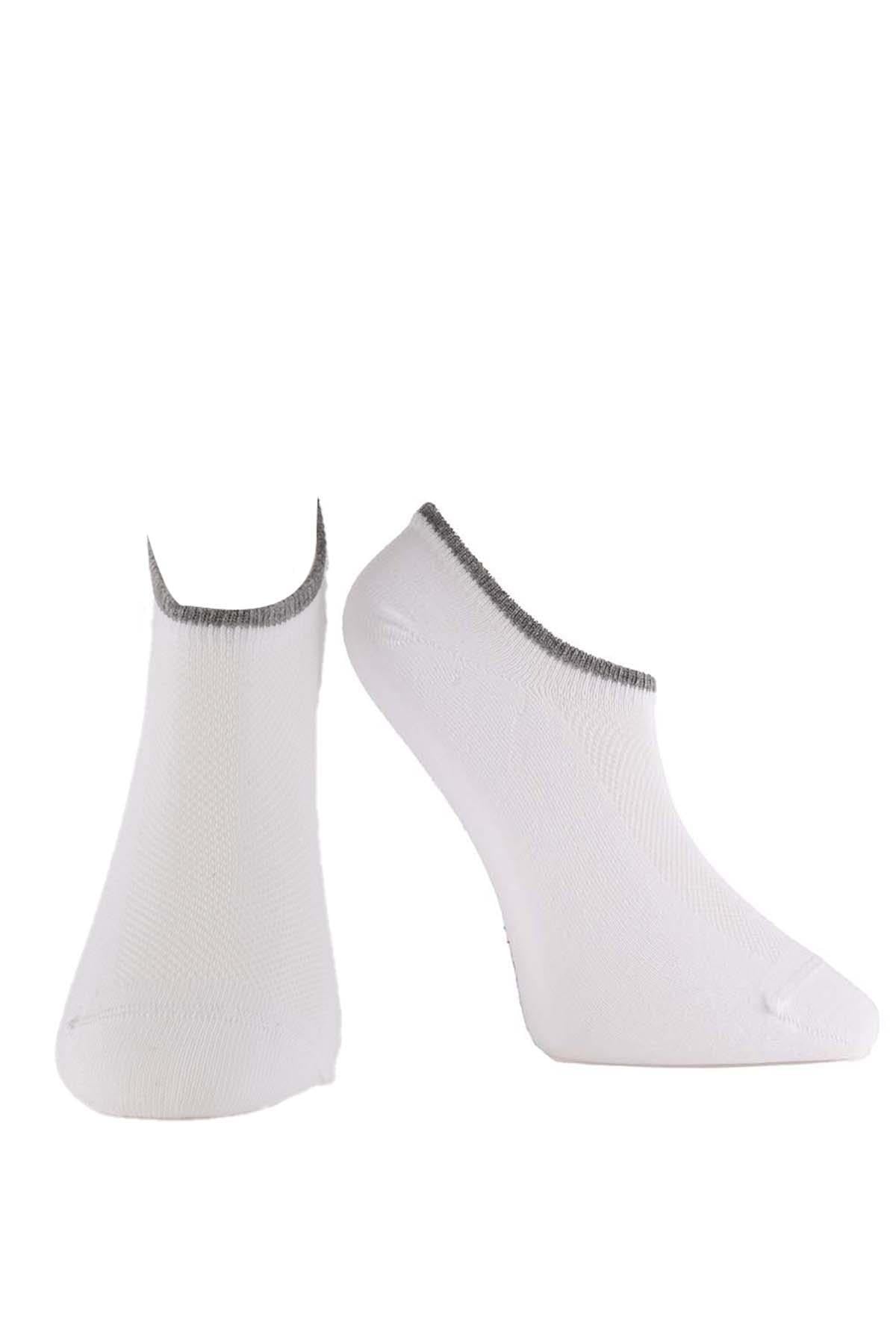 Erkek 4lü Sneaker Çorap Karışık Renkler 7708