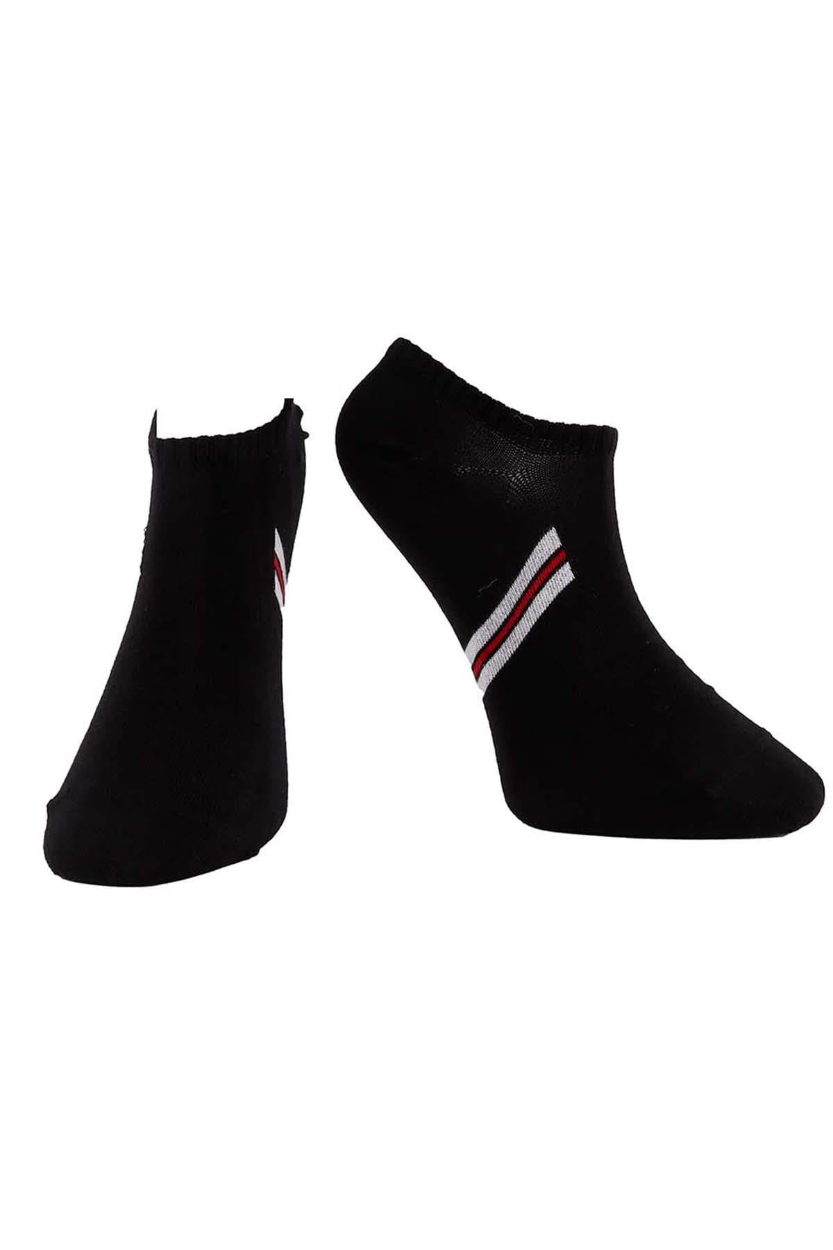 Erkek 4lü Sneaker Çorap Karışık Renkler 7709