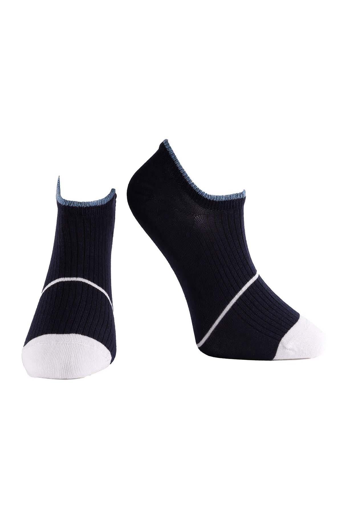 Erkek 4lü Sneaker Çorap Karışık Renkler 7710