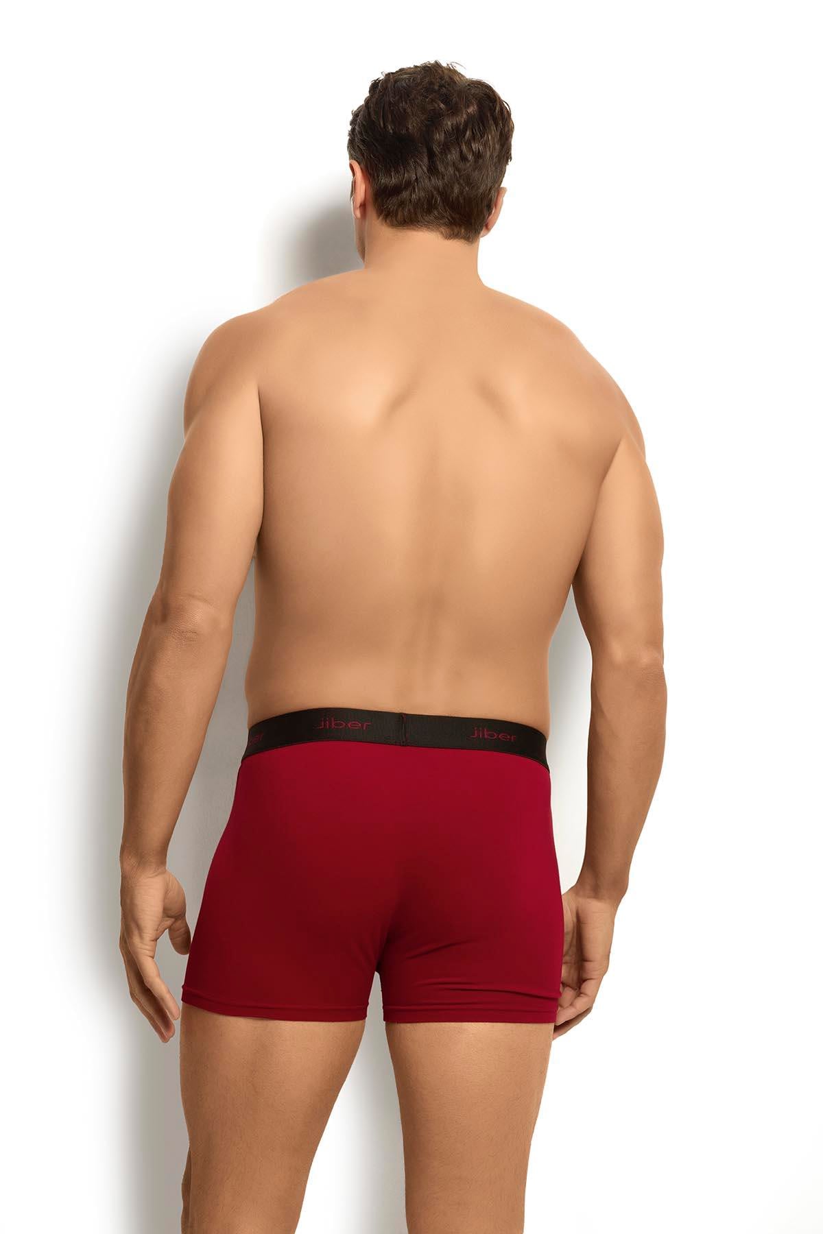 Erkek 6lı Modal Pamuklu Boxer 321 Bordo  JBR0321.006