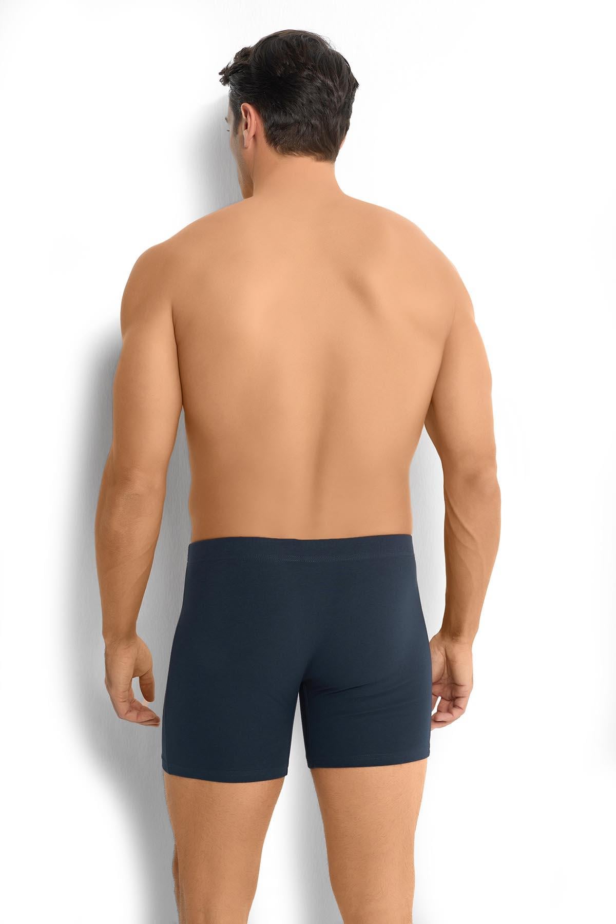 Erkek 6lı Füme Pamuklu Likralı Boxer 274