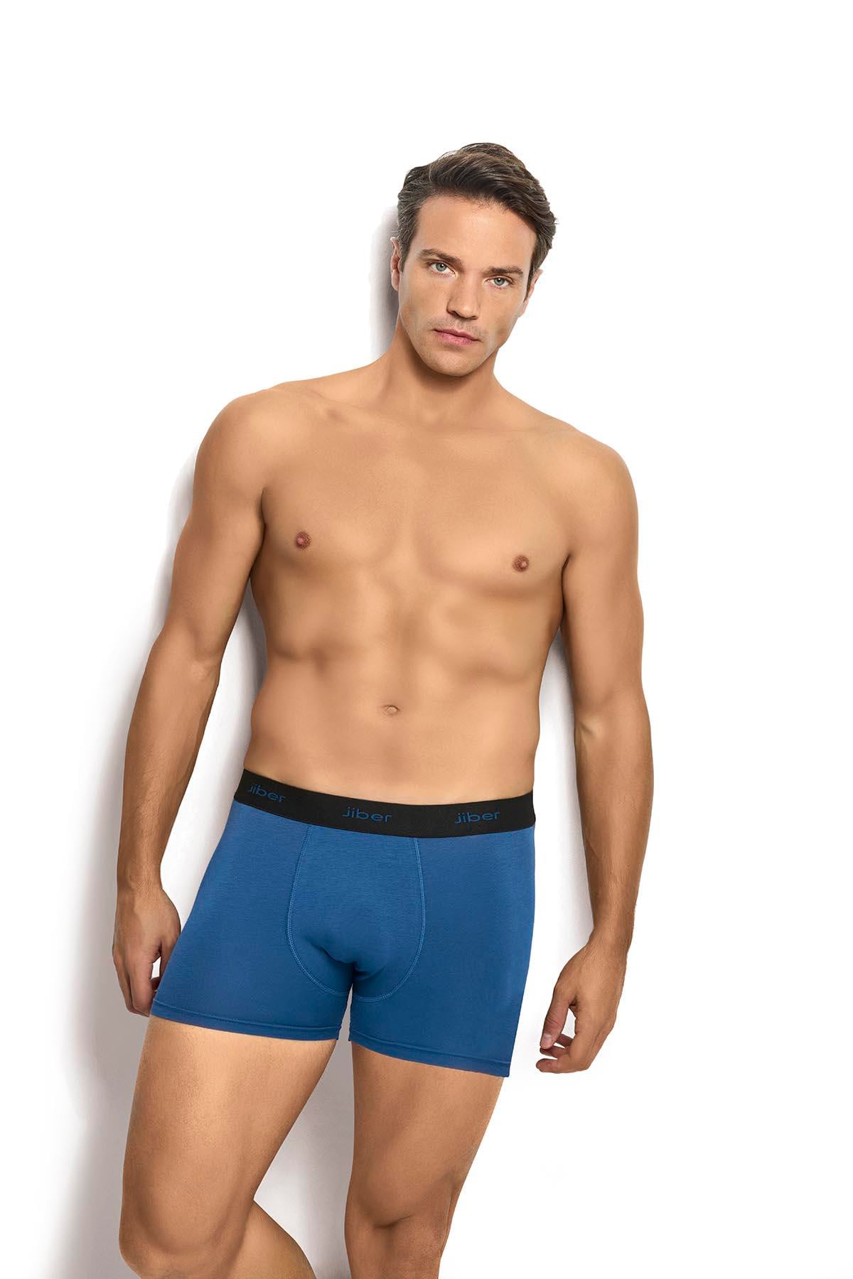 Erkek 6lı İndigo Modal Pamuklu Boxer 321