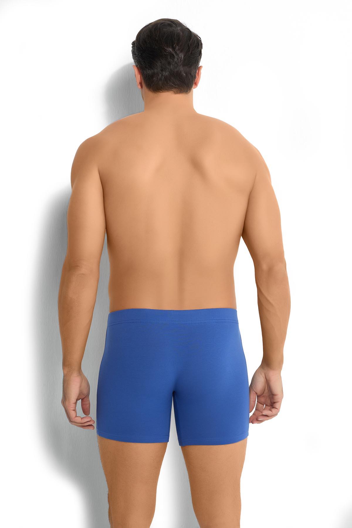 Erkek 6lı İndigo Pamuklu Likralı Boxer 274