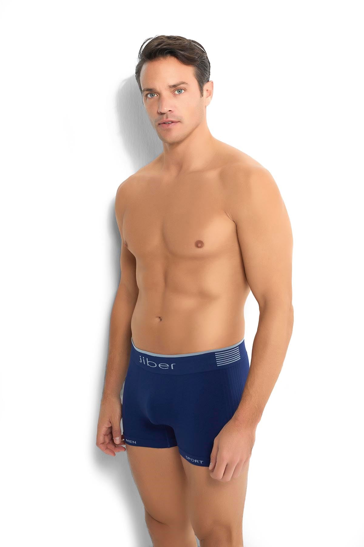 Erkek 6lı Lacivert Mikrofiber Dikişsiz Boxer 276