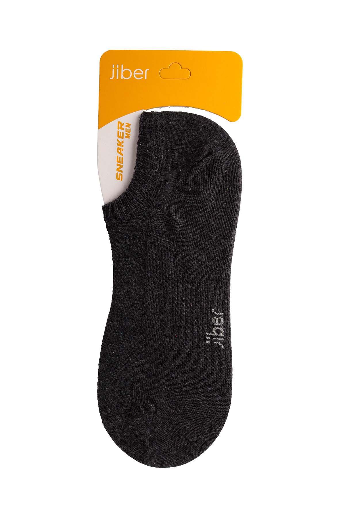 Erkek Antrasit Pamuklu  Sneaker Çorap 7701