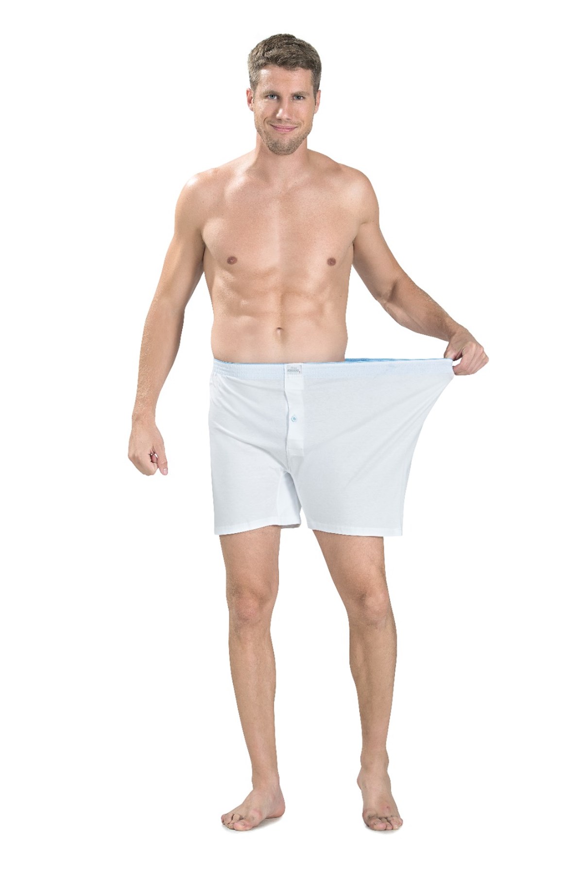 Erkek Karışık Renkler Pamuklu Büyük Beden 3 Lü Boxer  183