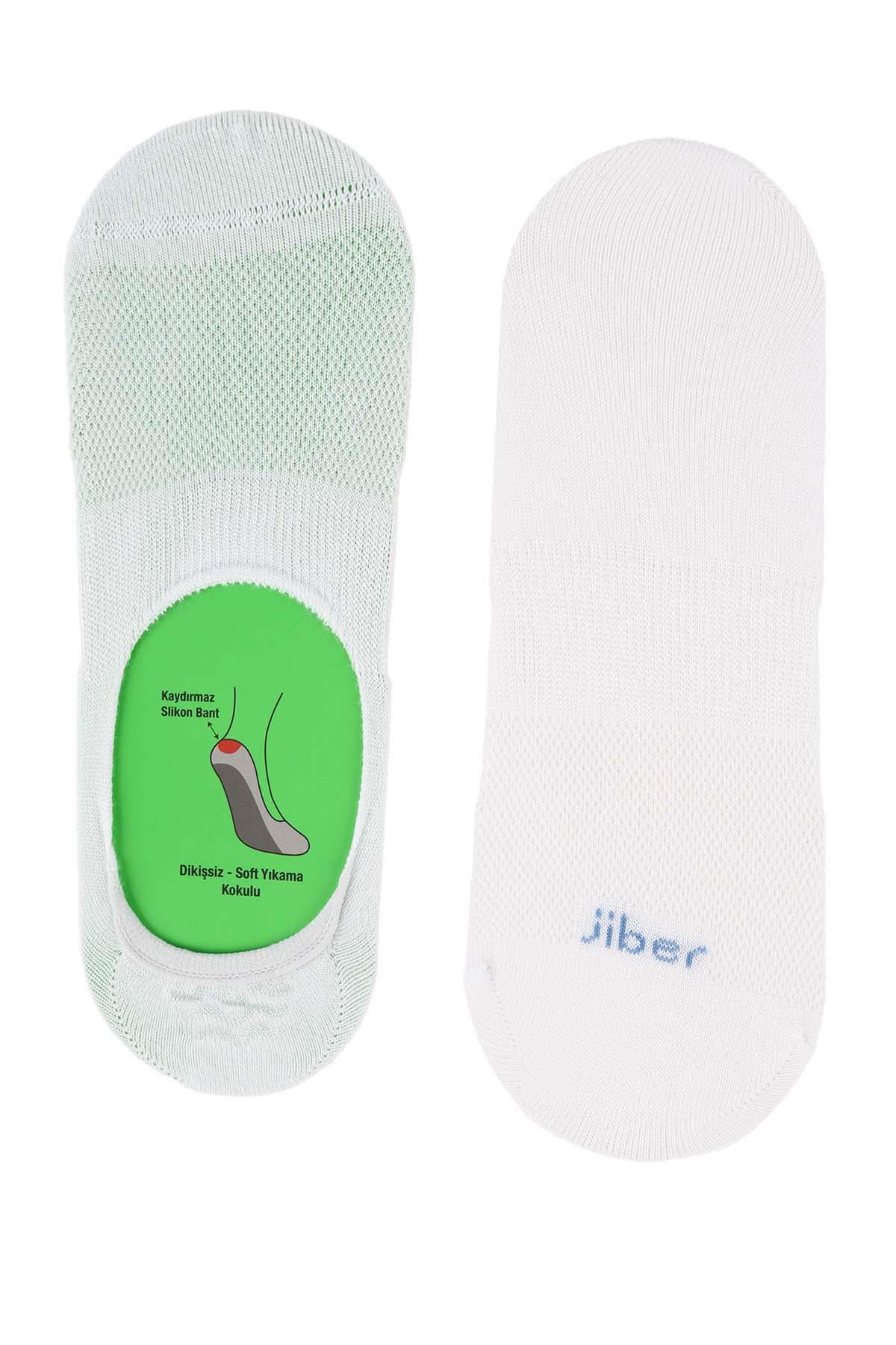 Erkek Bambu Beyaz Babet Çorap 7000