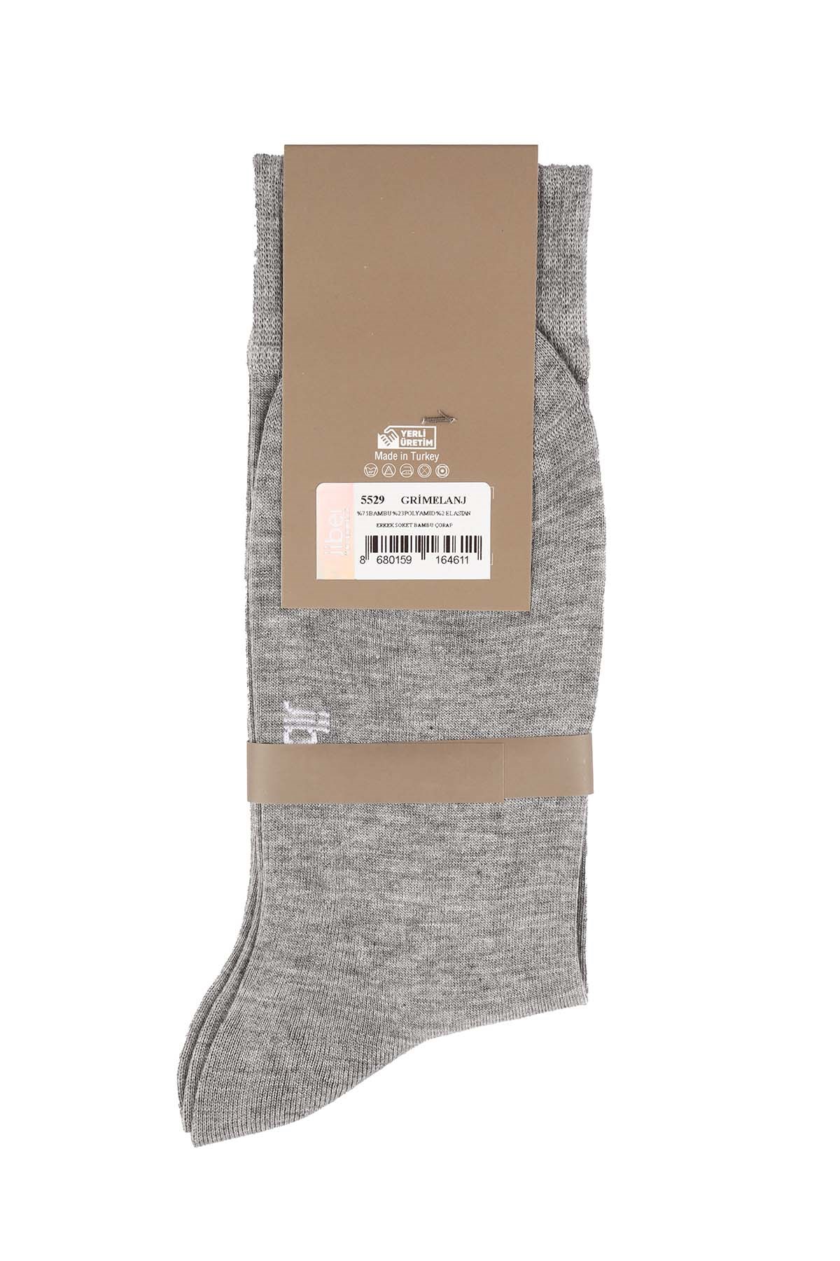 Erkek Bambu Grimelanj Soket Çorap 5529
