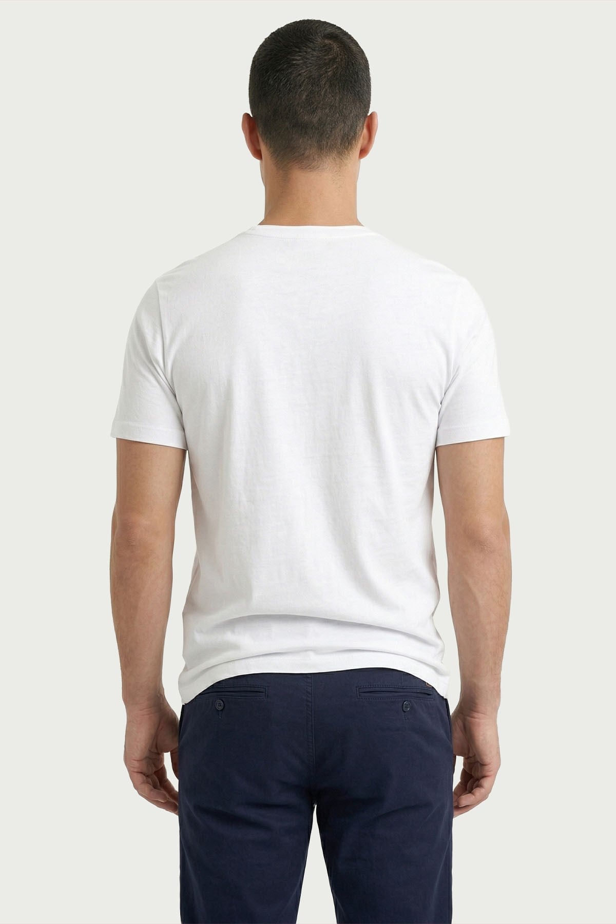 Erkek Bambu T-Shirt 334 BEYAZ  JBR334.0000001