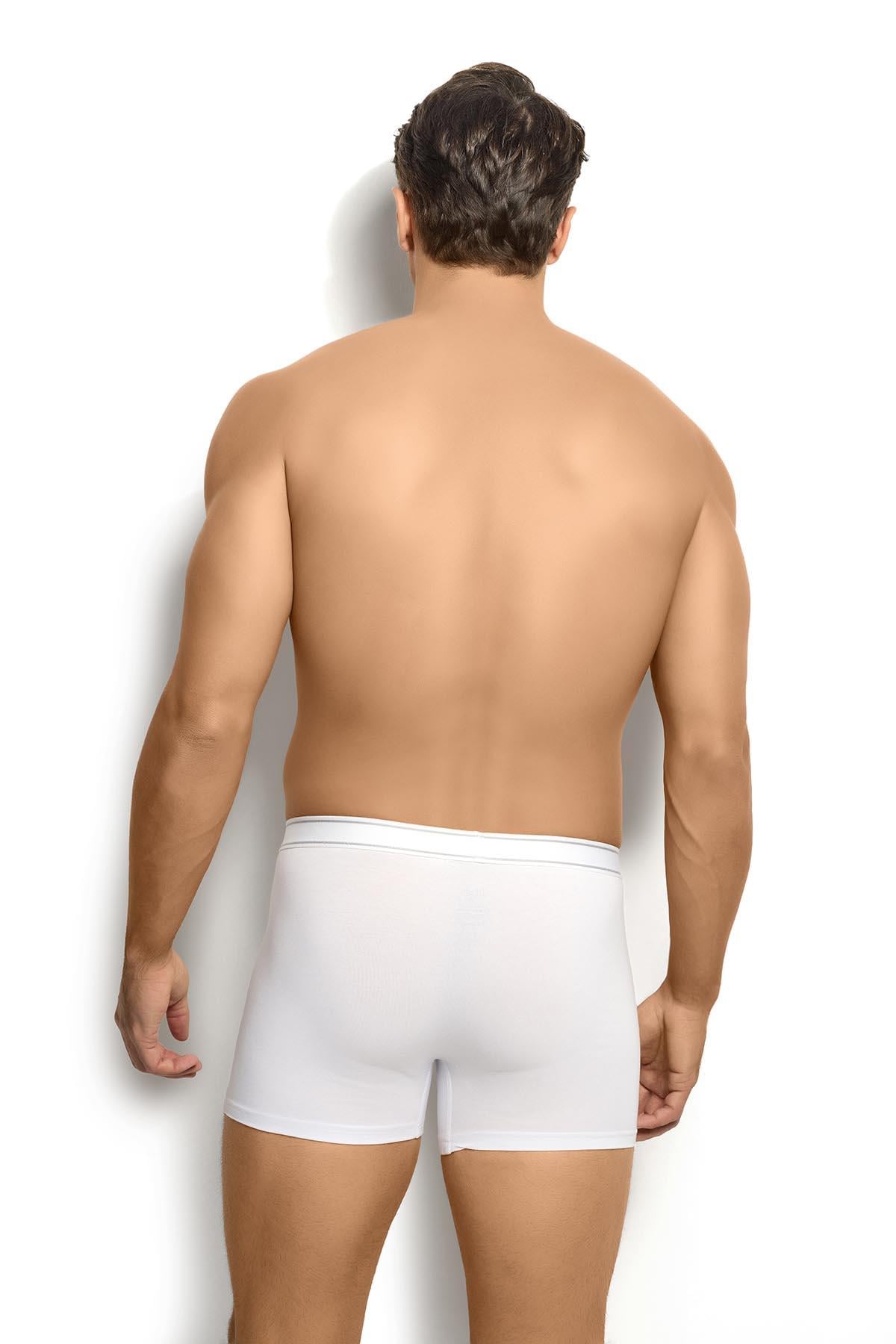 Erkek Beyaz Likralı Boxer 277
