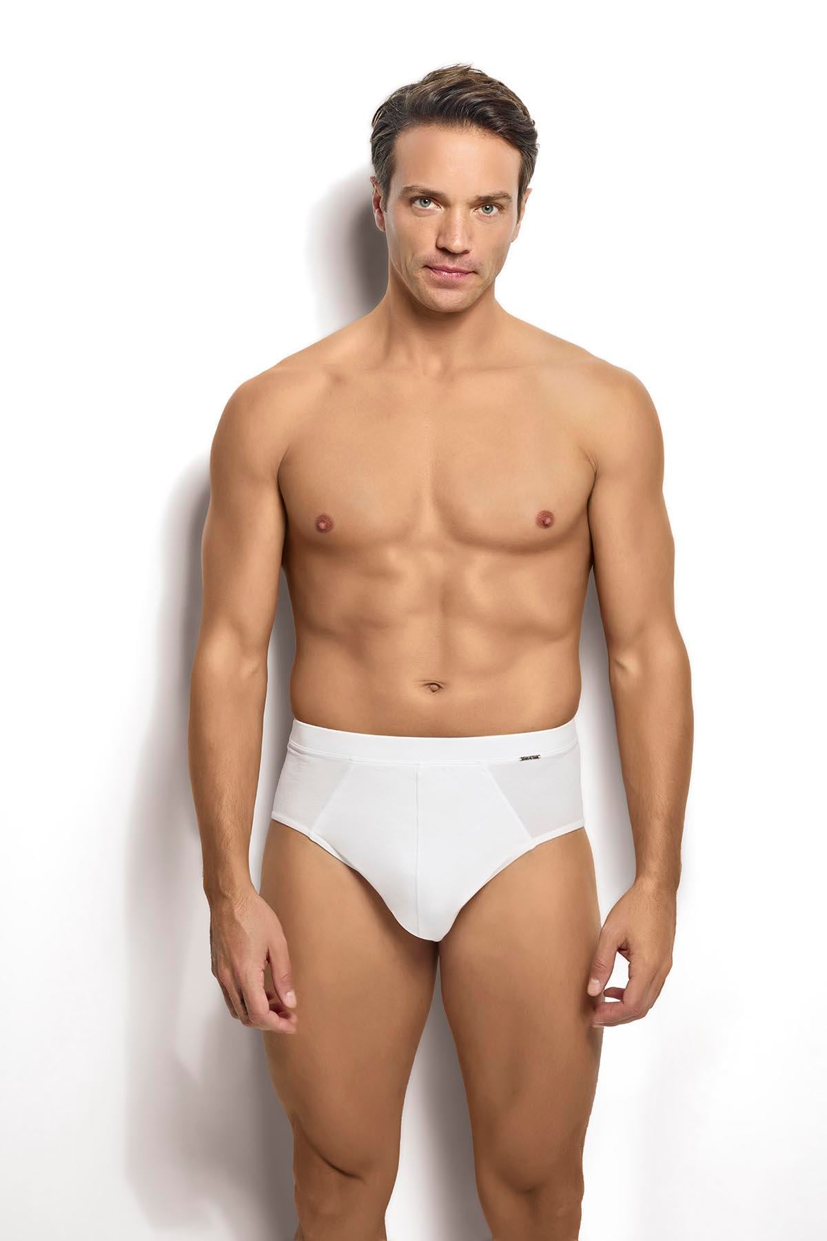 Erkek Beyaz Slip 3lü Külot 259