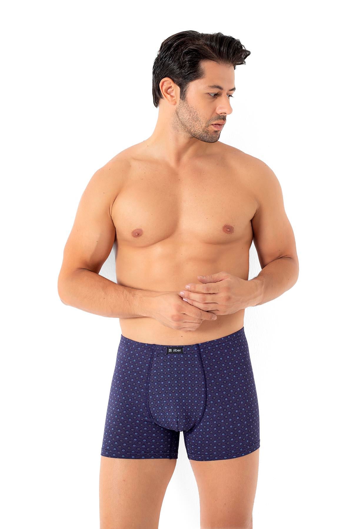 Erkek Desenli İnce Lastikli Karışık Renkler Boxer  287