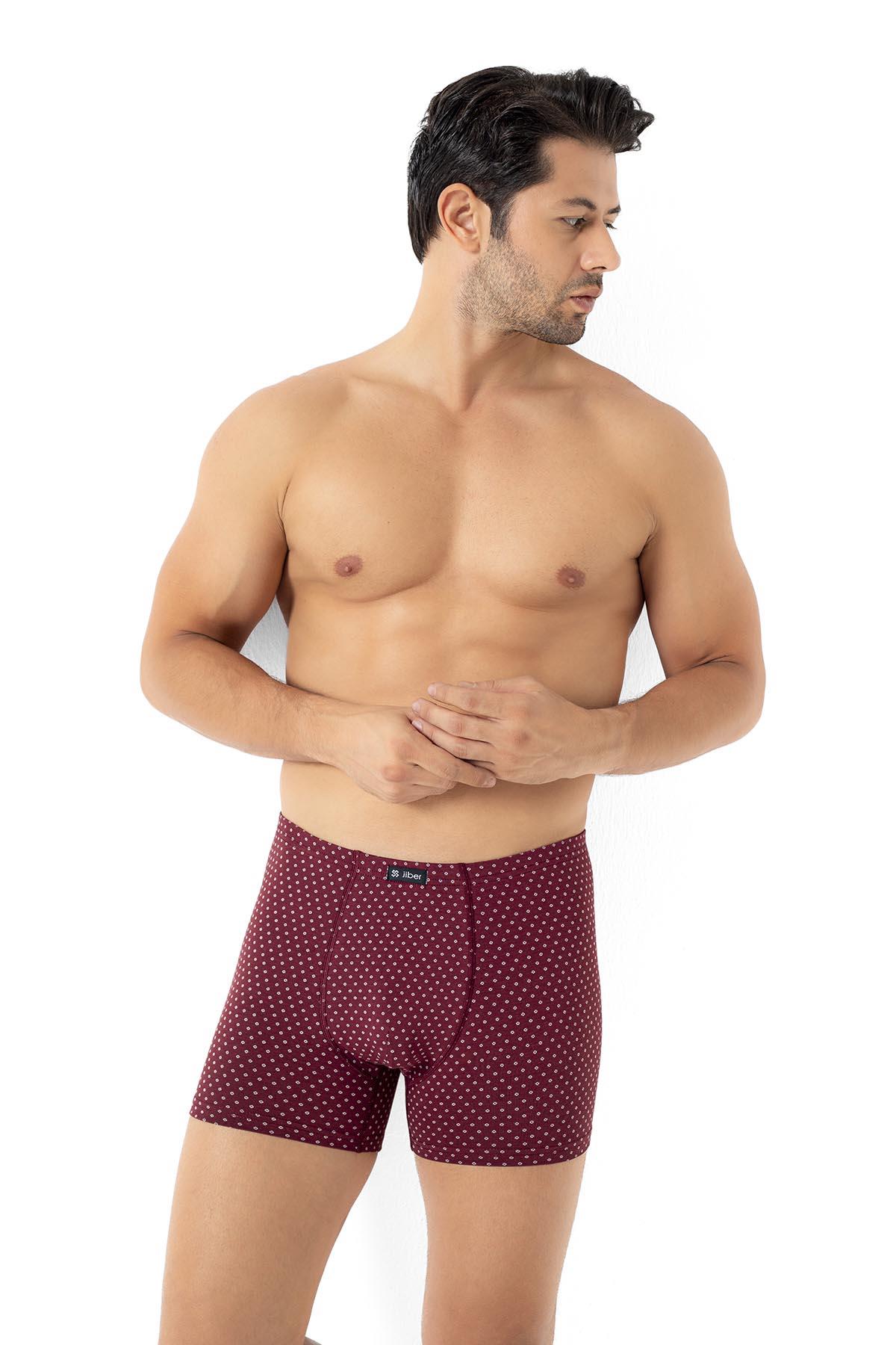 Erkek Desenli İnce Lastikli Karışık Renkler Boxer  287