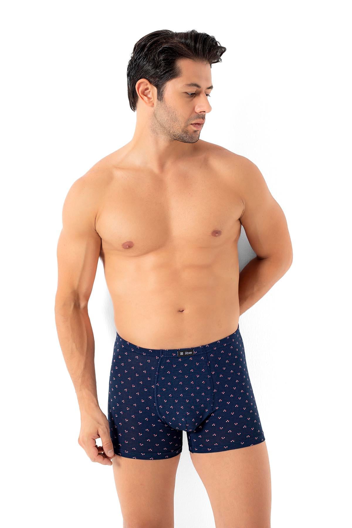 Erkek Desenli İnce Lastikli Karışık Renkler Boxer  287