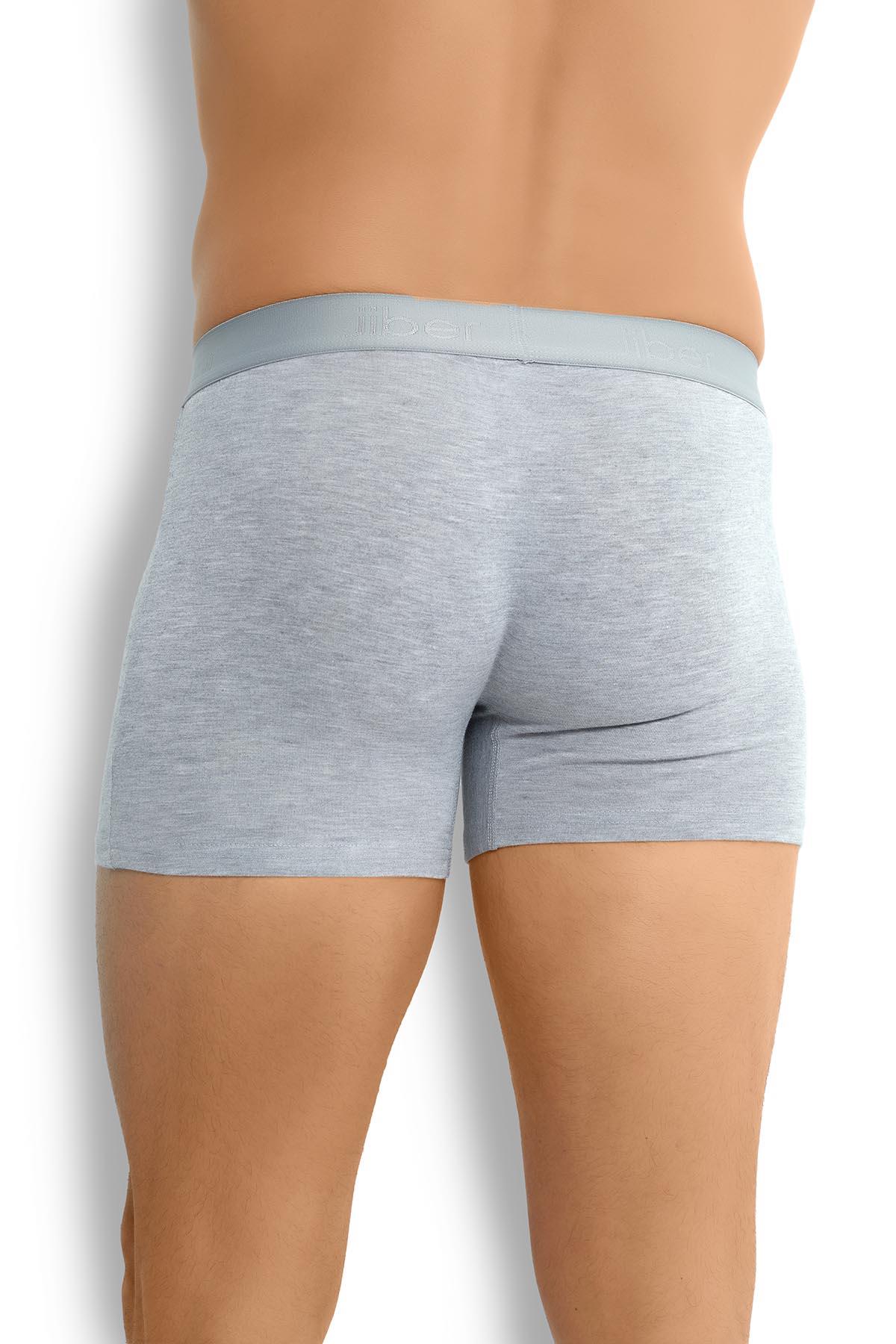 Erkek Gri Viskoz Likralı Boxer 153