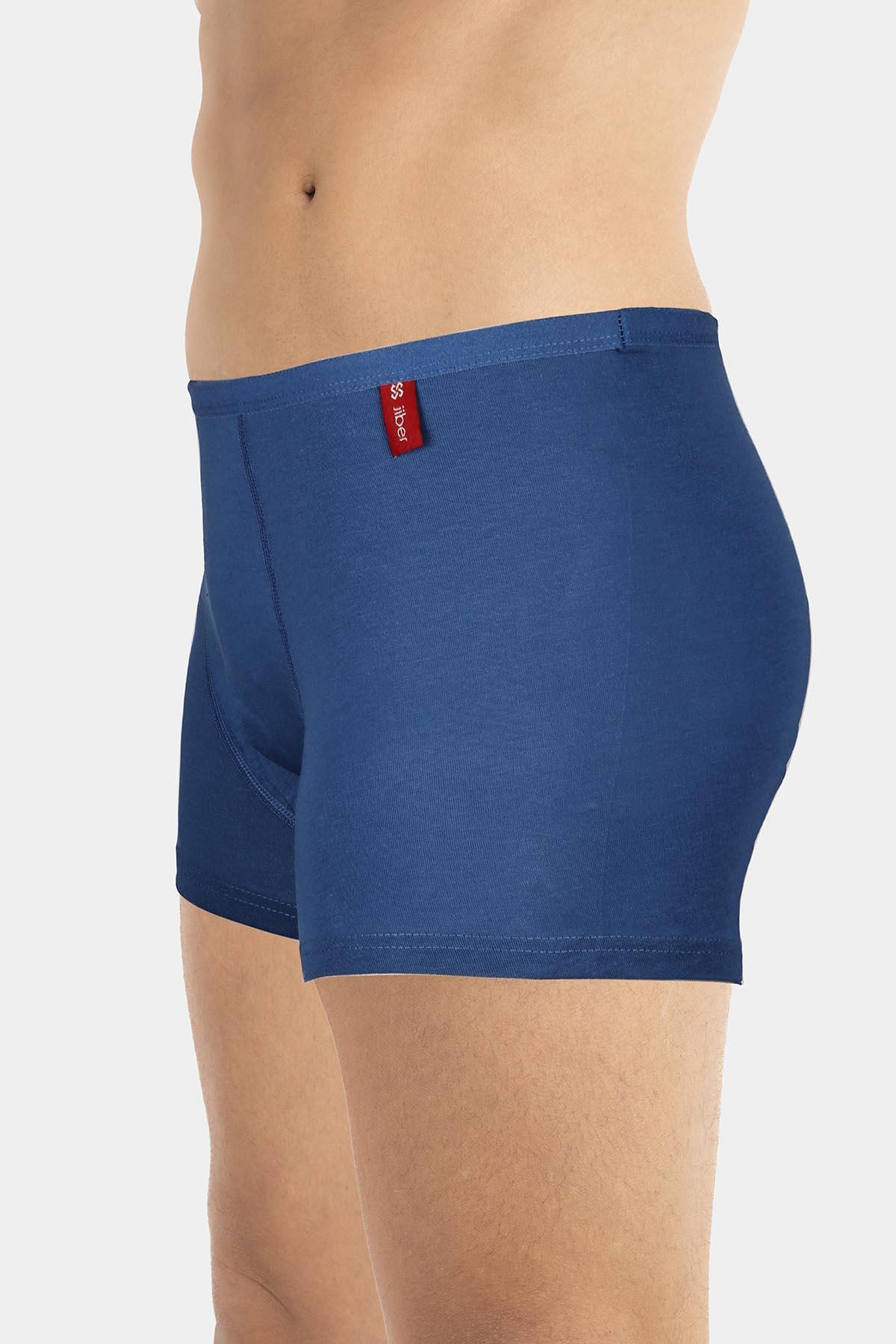 Erkek İnce Lastikli Penye Modal İndigo Boxer 286