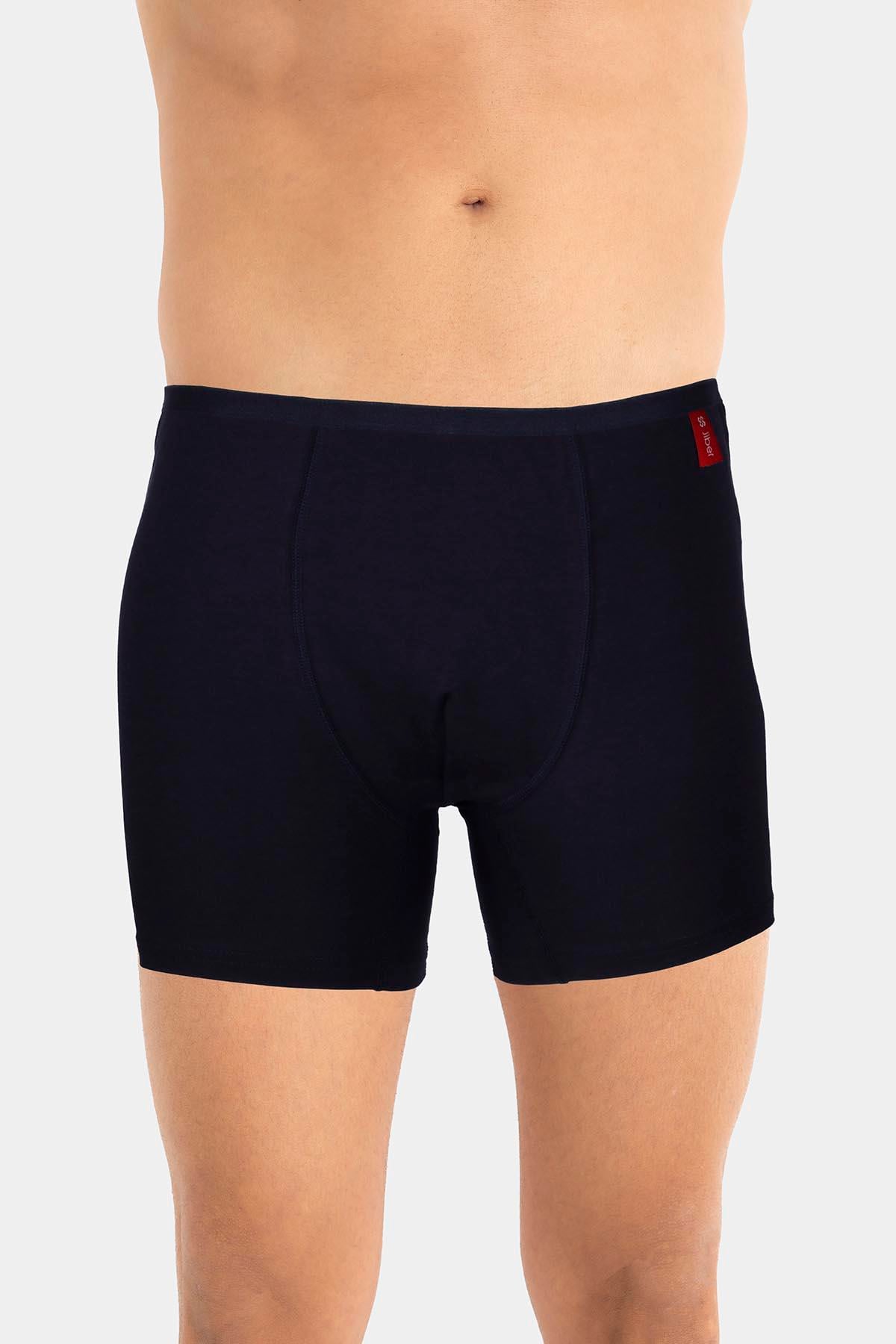 Erkek İnce Lastikli Penye Modal Lacivert Boxer 286