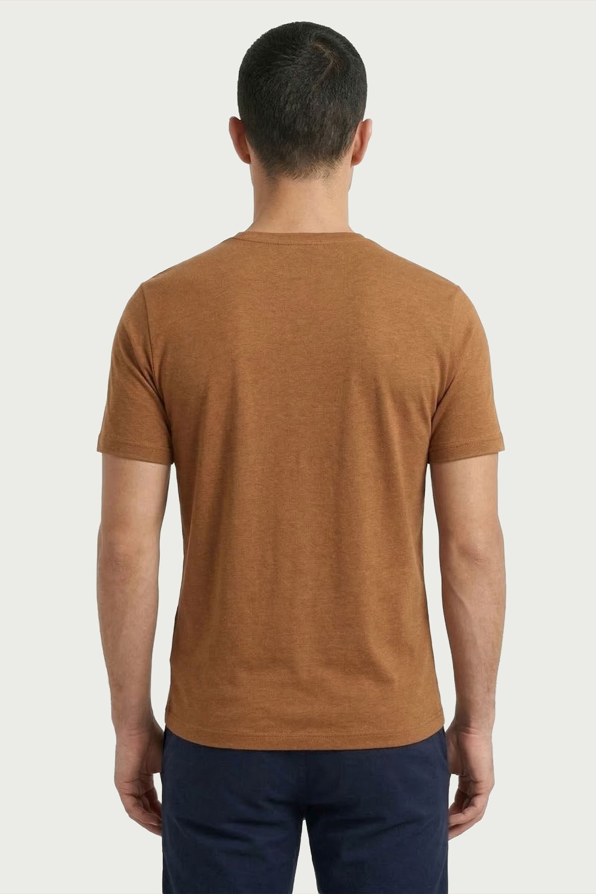 Erkek Kahverengi Bambu T-Shirt