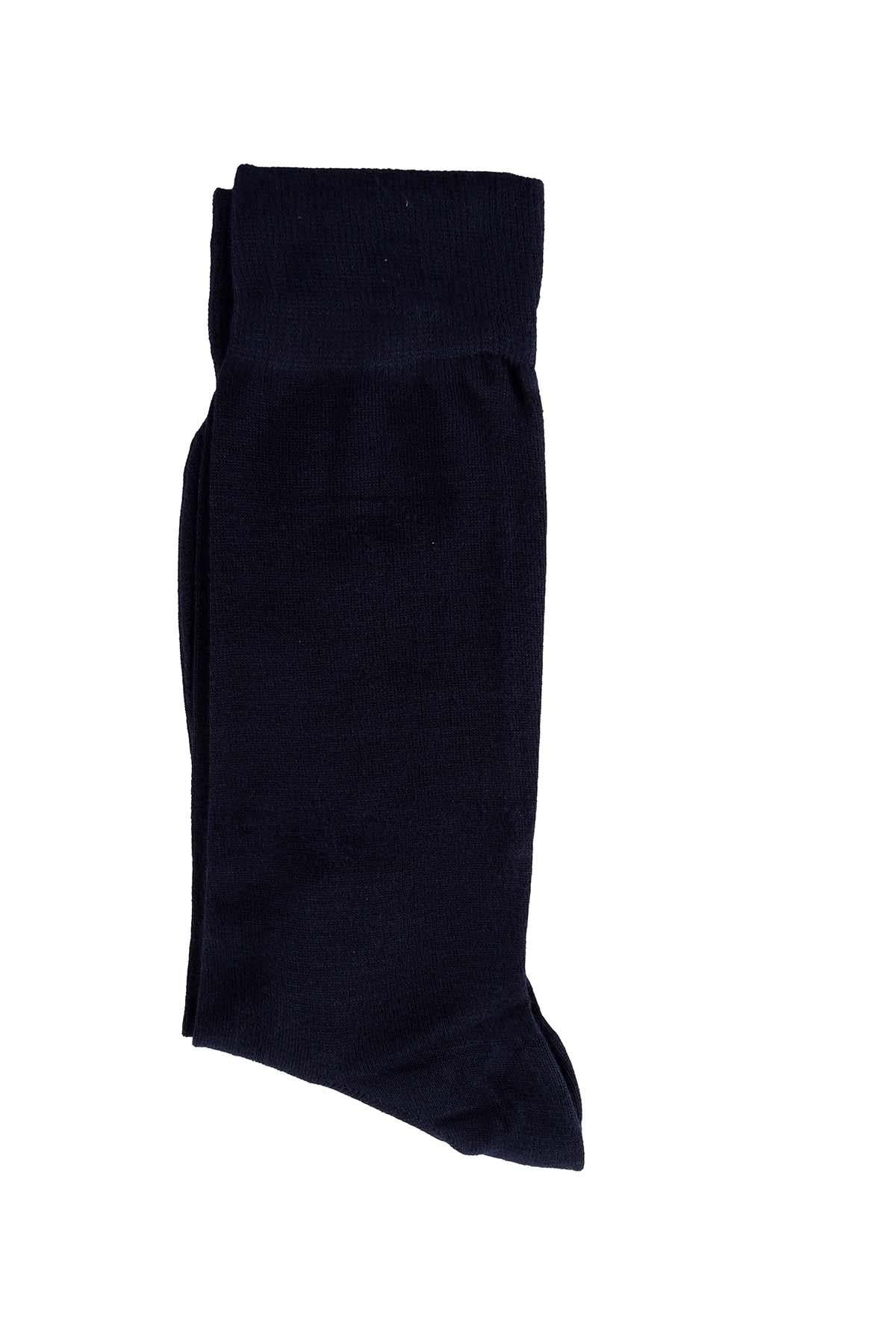 Erkek Lacivert Bambu Soket Çorap 5500