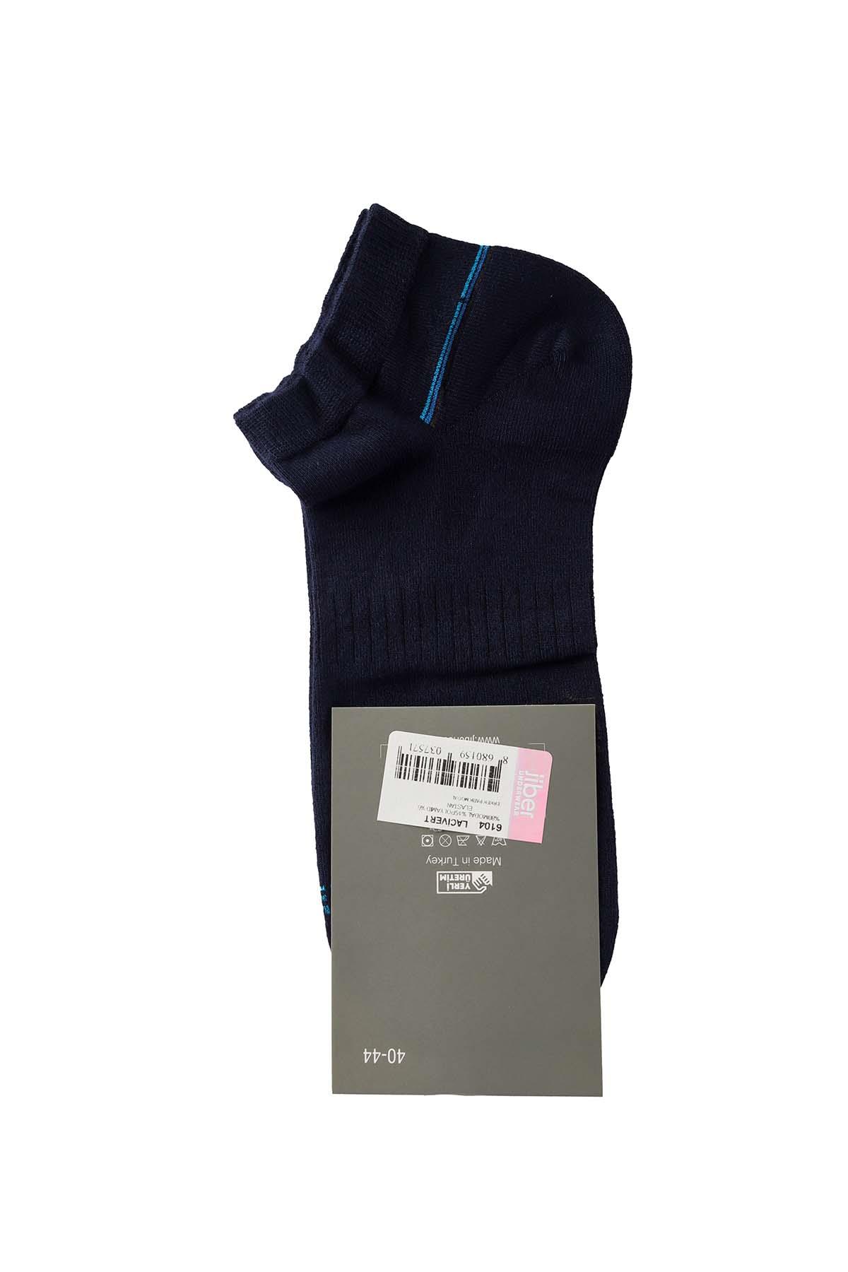 Erkek Lacivert Modal Patik Çorap 6104