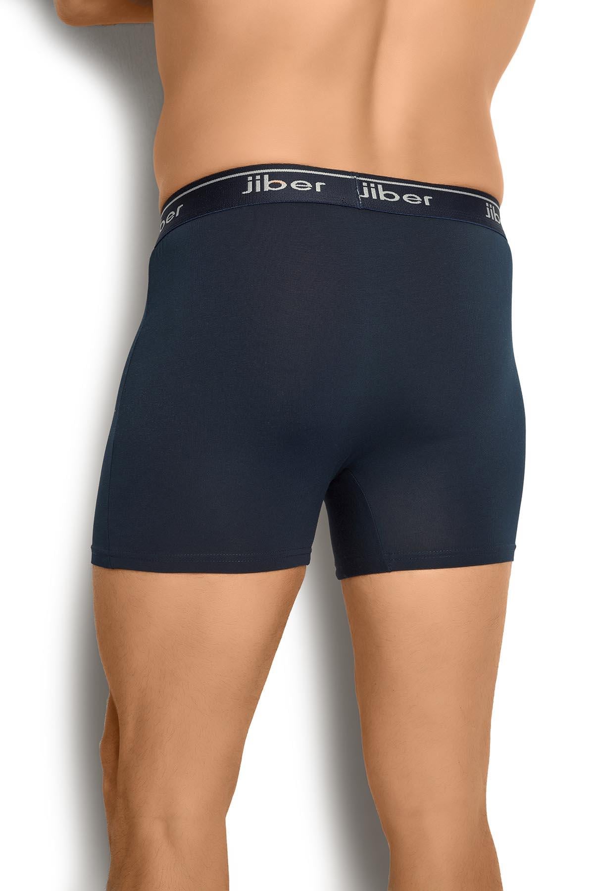 Erkek Lacivert Pamuklu Likralı 6lı Boxer 156