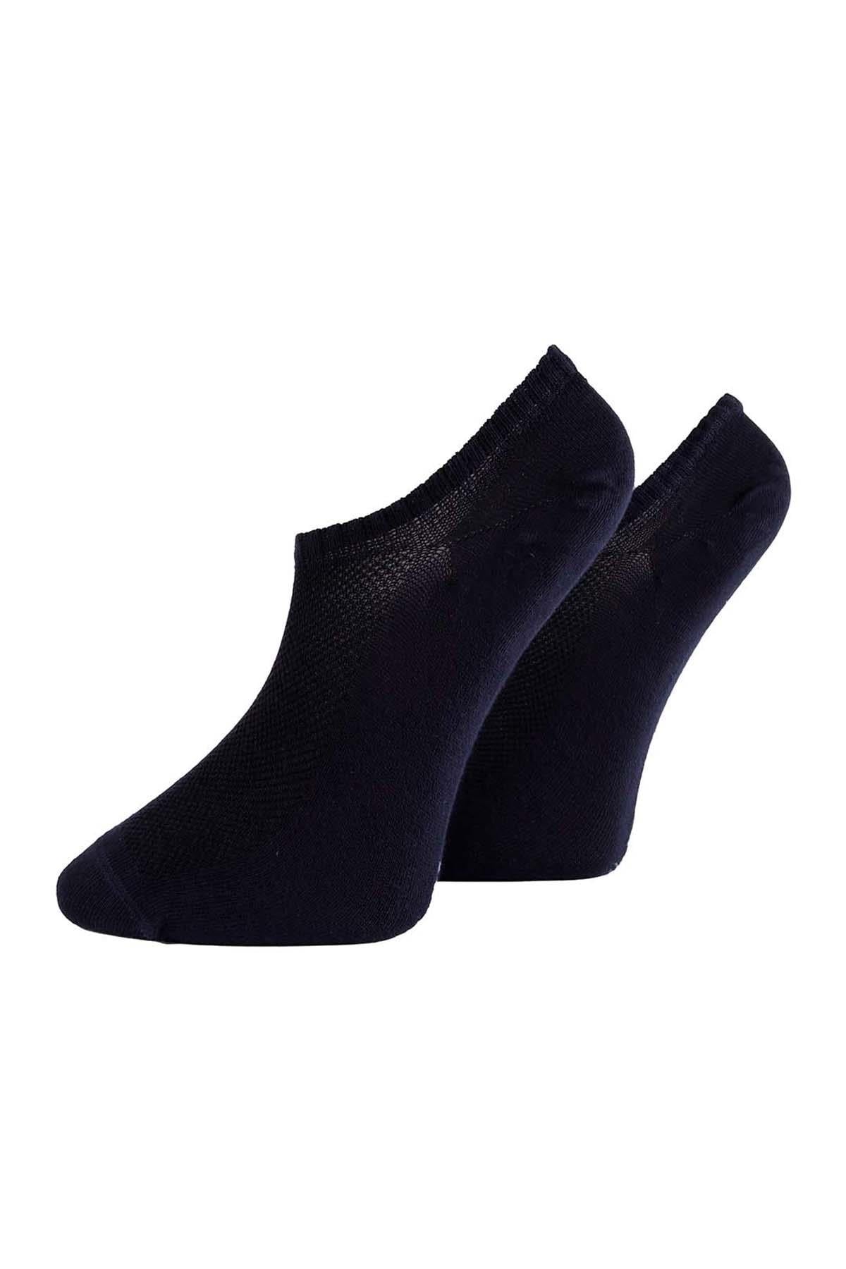 Erkek Lacivert Pamuklu  Sneaker Çorap 7701