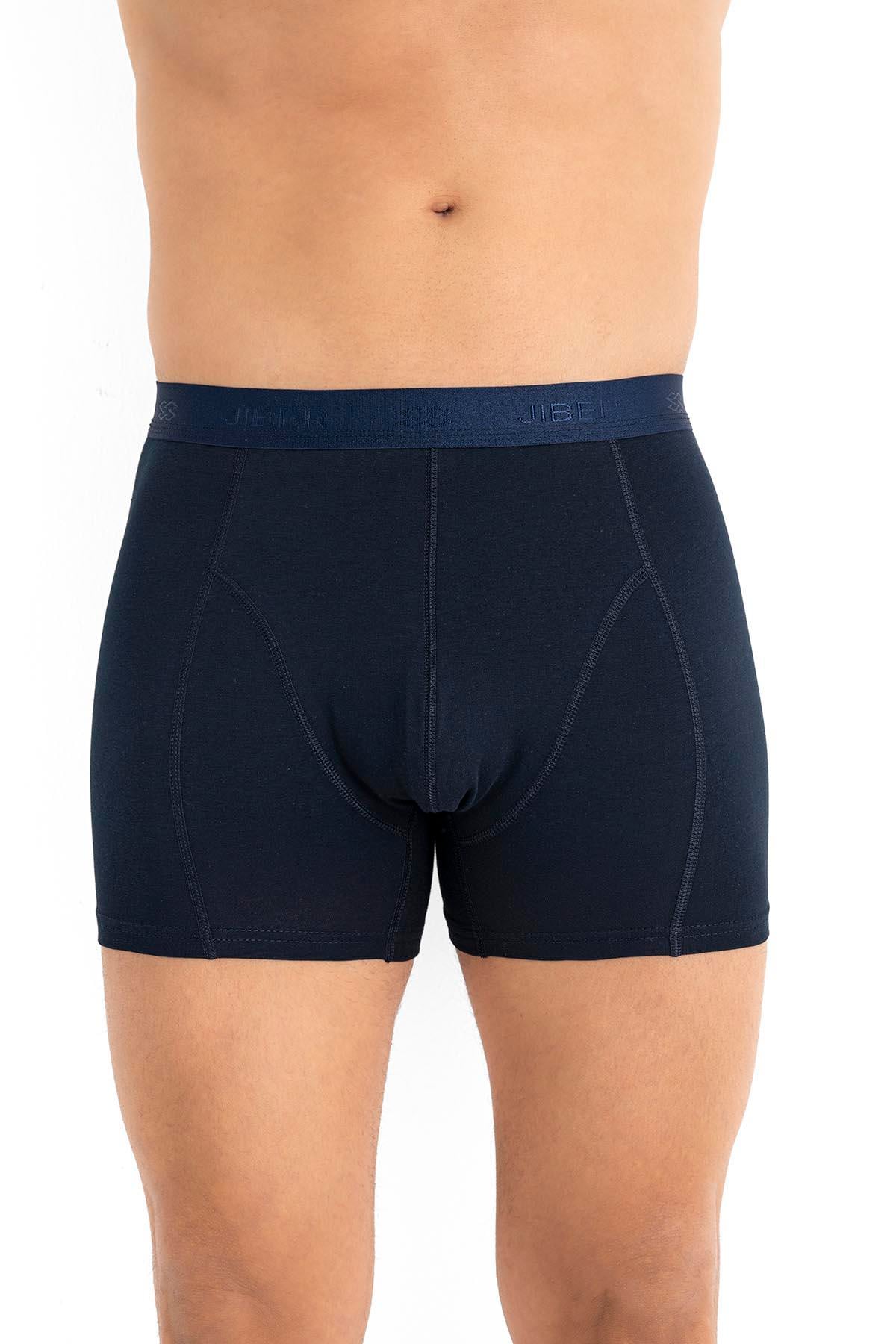Erkek Modal Pamuklu 3lü Lacivert Boxer 289