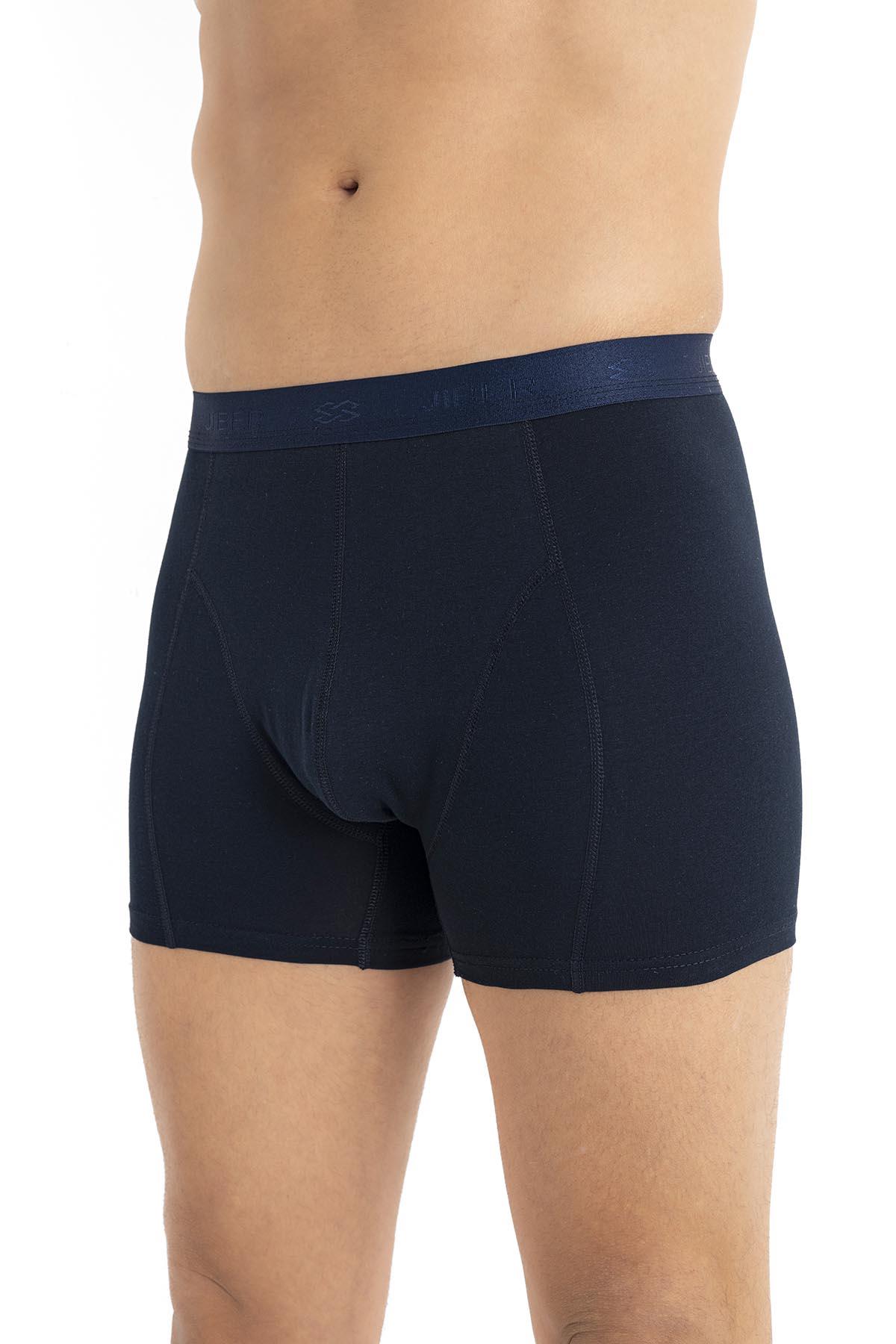 Erkek Modal Pamuklu 3lü Lacivert Boxer 289