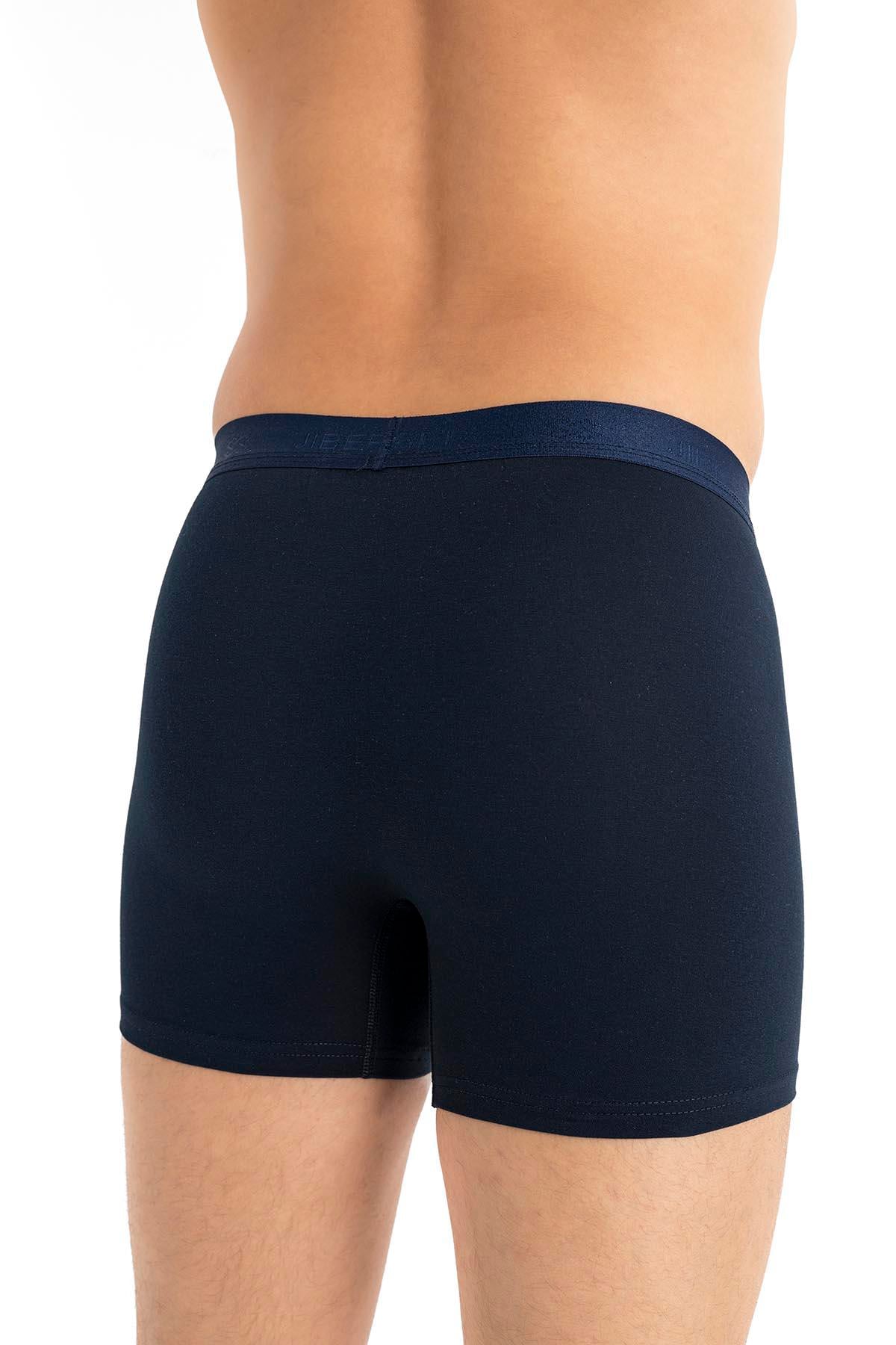 Erkek Modal Pamuklu 3lü Lacivert Boxer 289