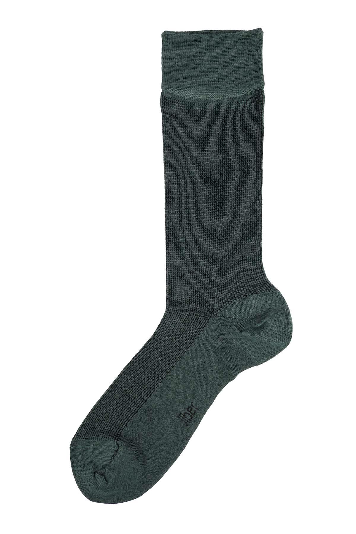 Erkek Nefti Bambu Uzun Çorap 5523