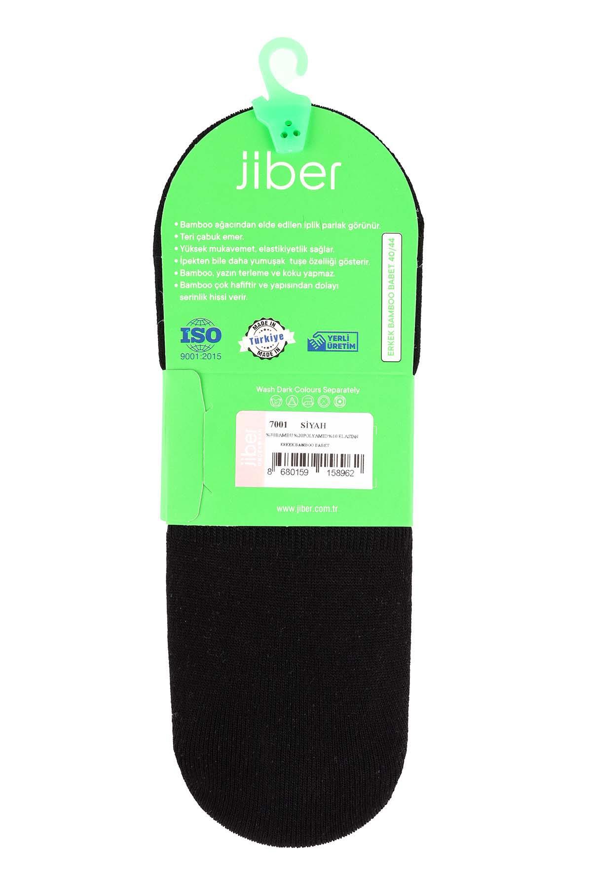 Erkek Siyah Bambu Babet Çorap 7001