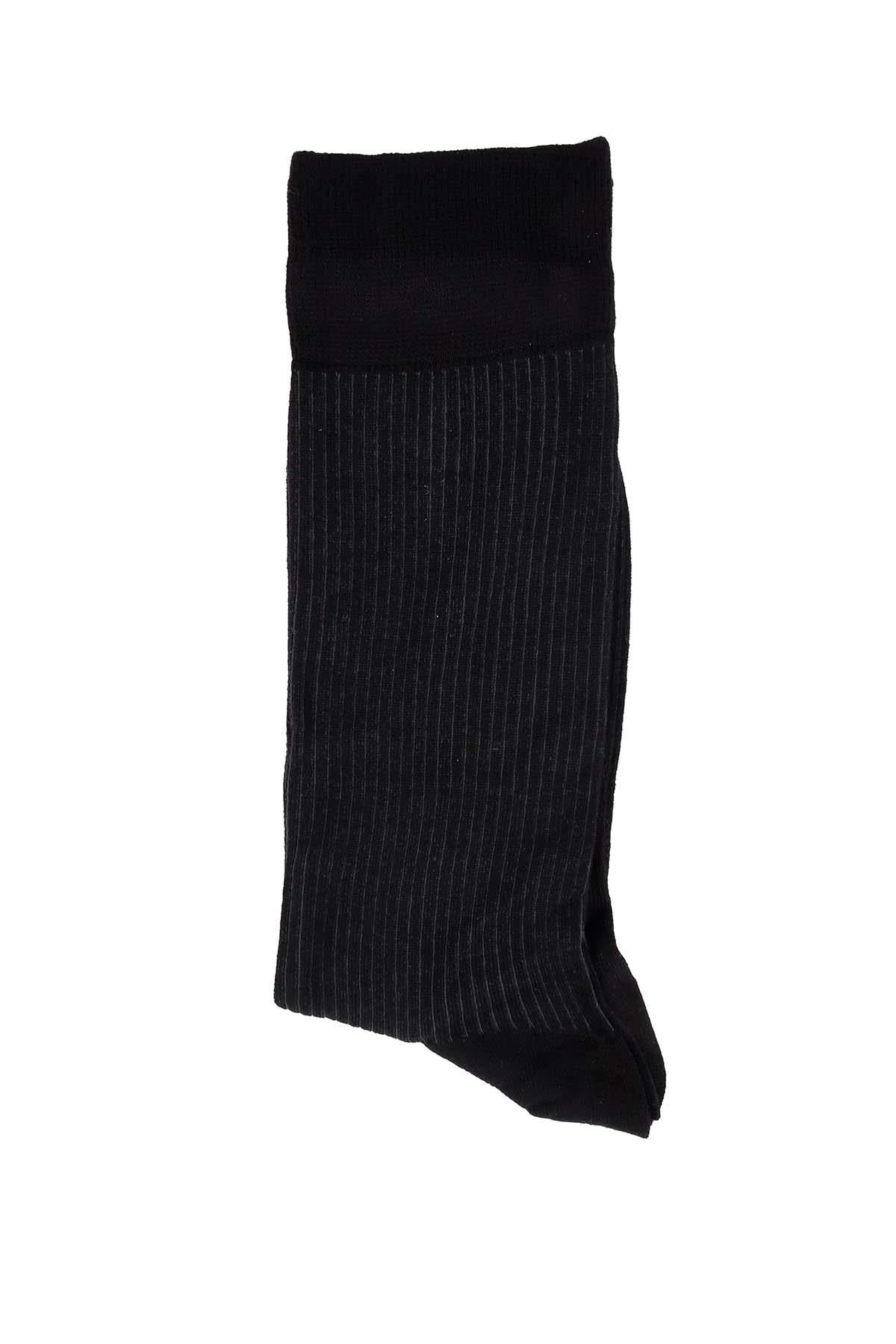 Erkek Siyah Bambu Çorap 5505