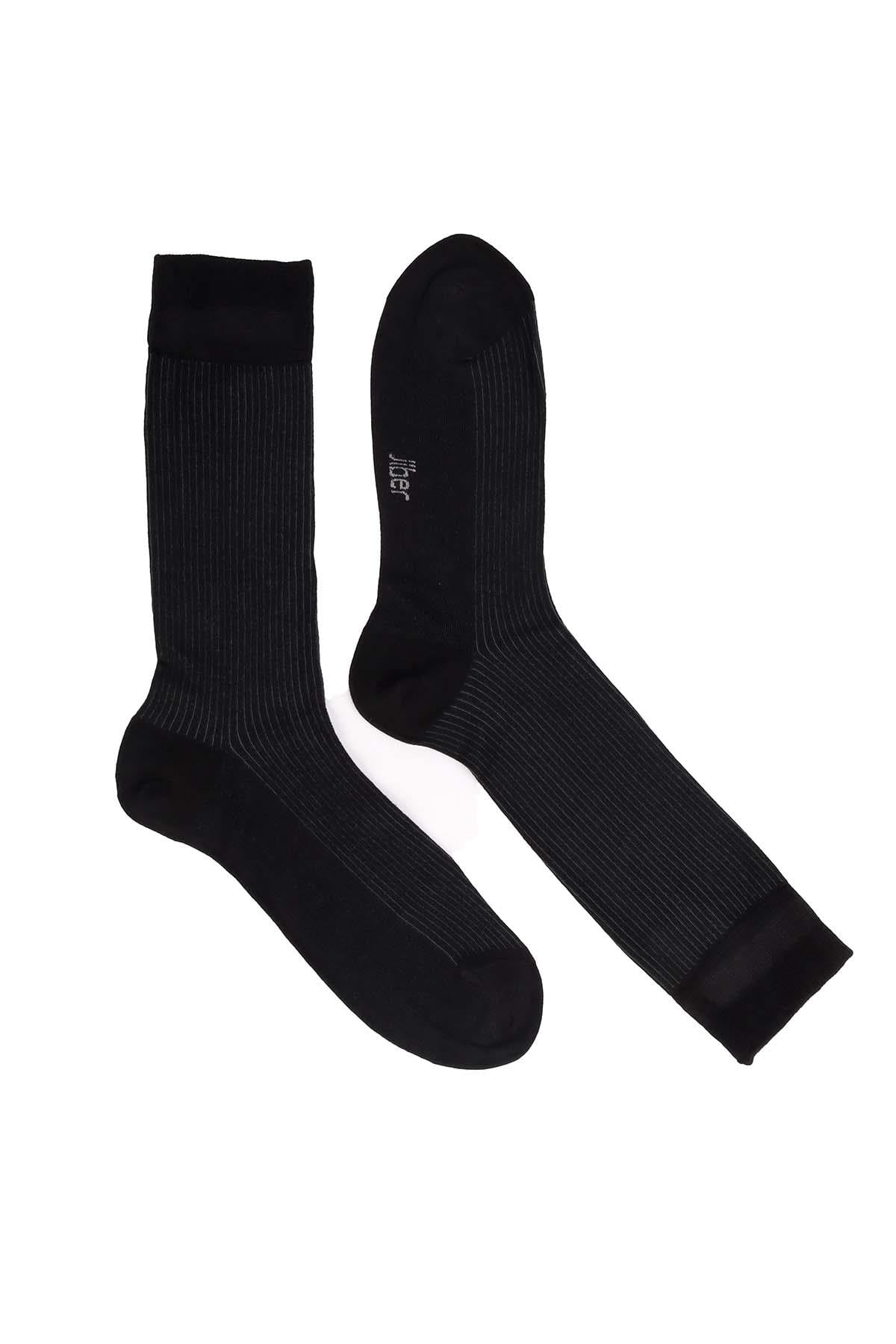 Erkek Siyah Bambu Çorap 5505