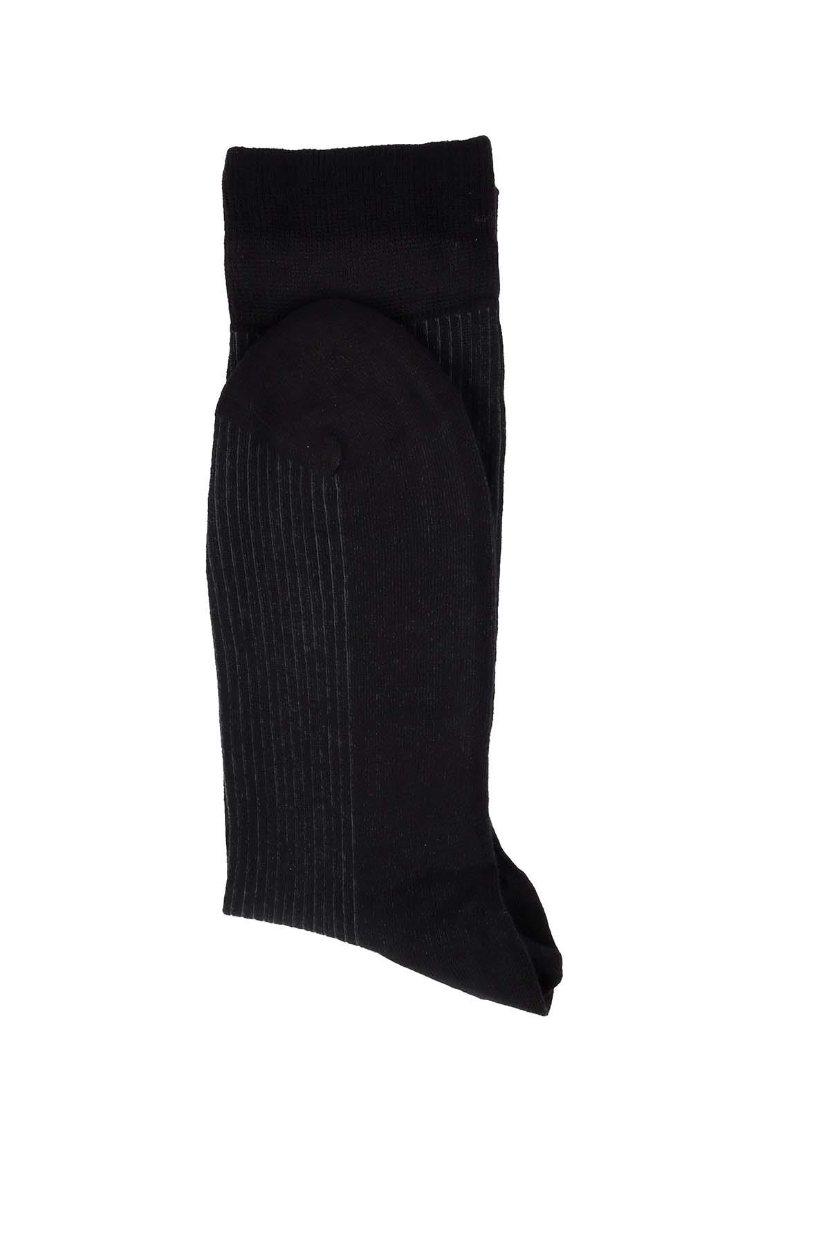 Erkek Siyah Bambu Çorap 5505
