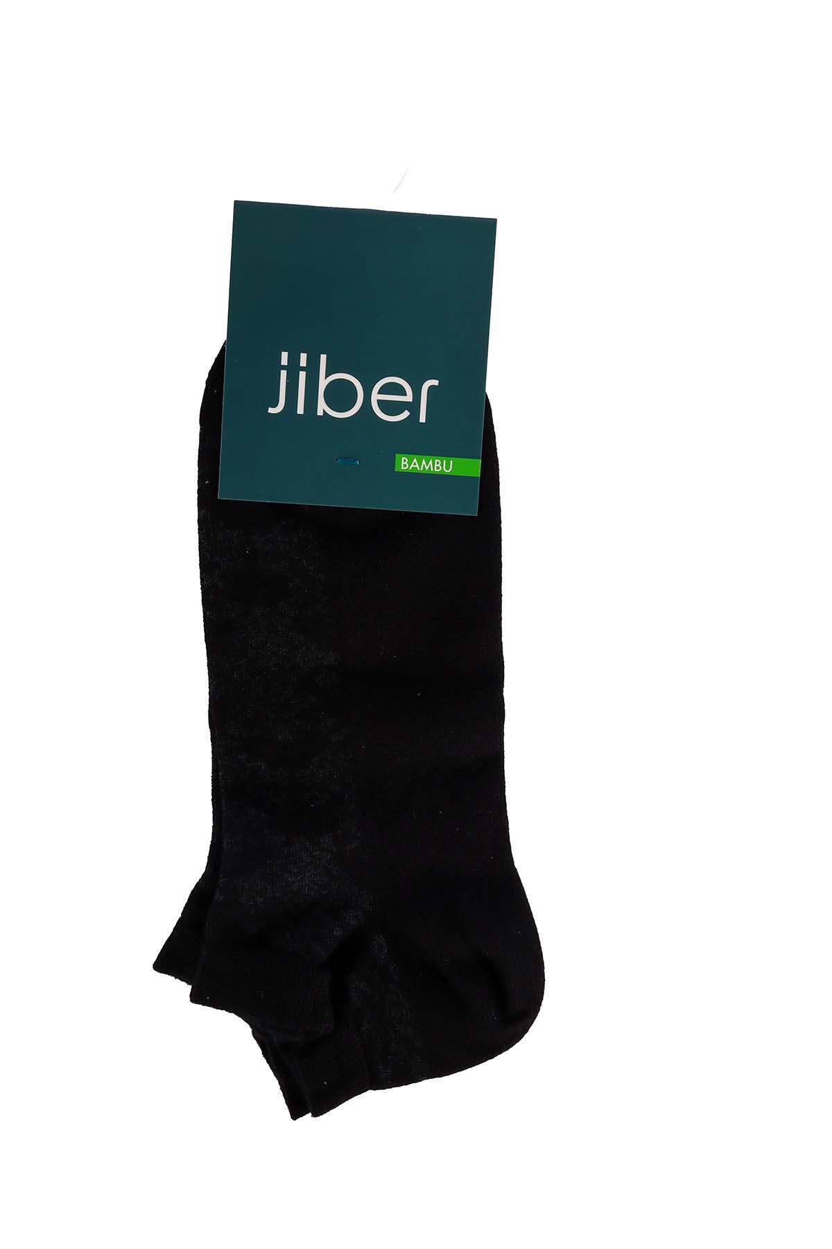 Erkek Siyah Bambu Patik Çorap 6754