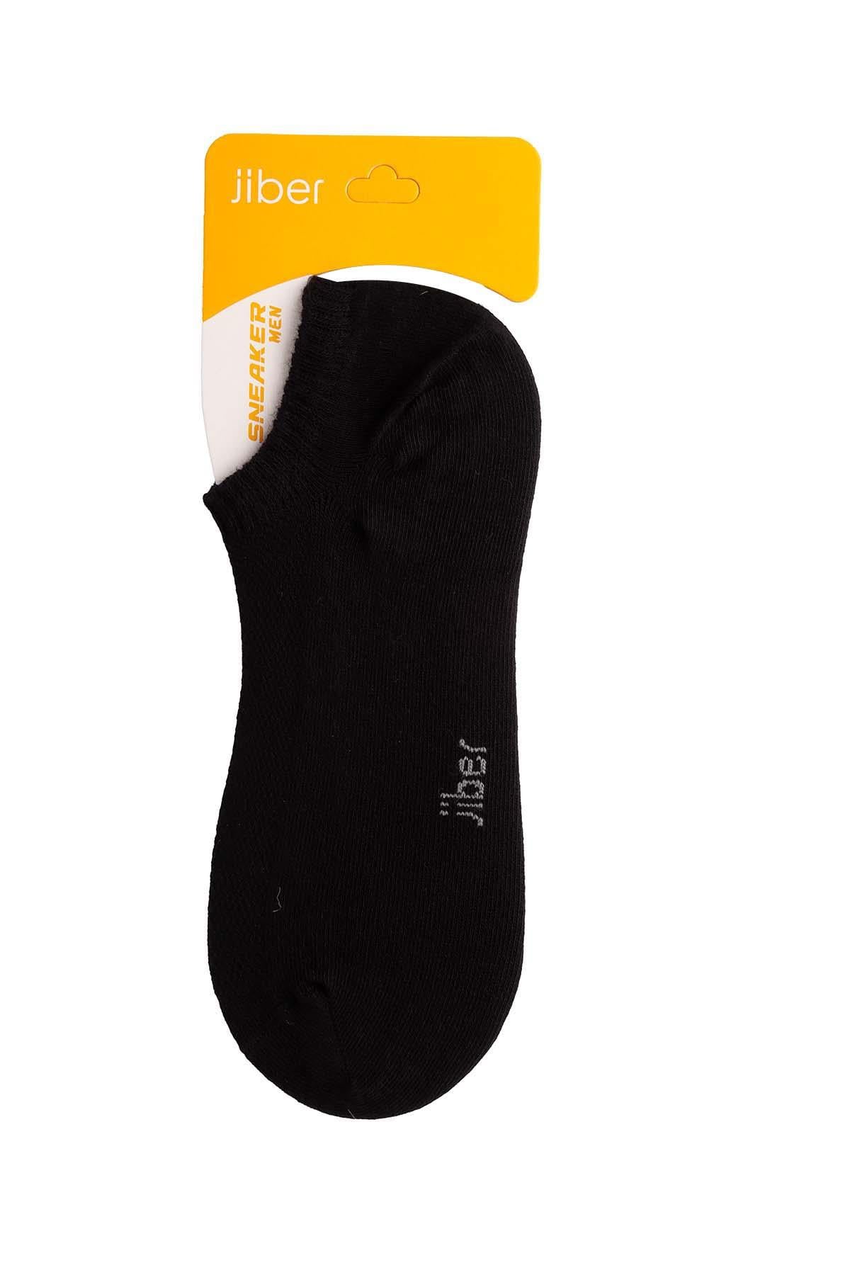 Erkek Siyah Pamuklu  Sneaker Çorap 7701