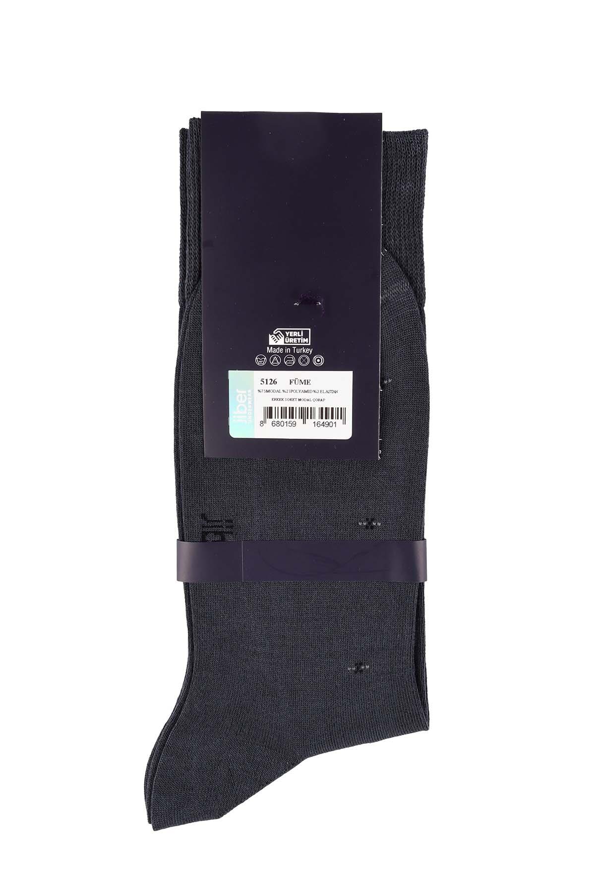Erkek Soket Füme Modal Çorap 5126
