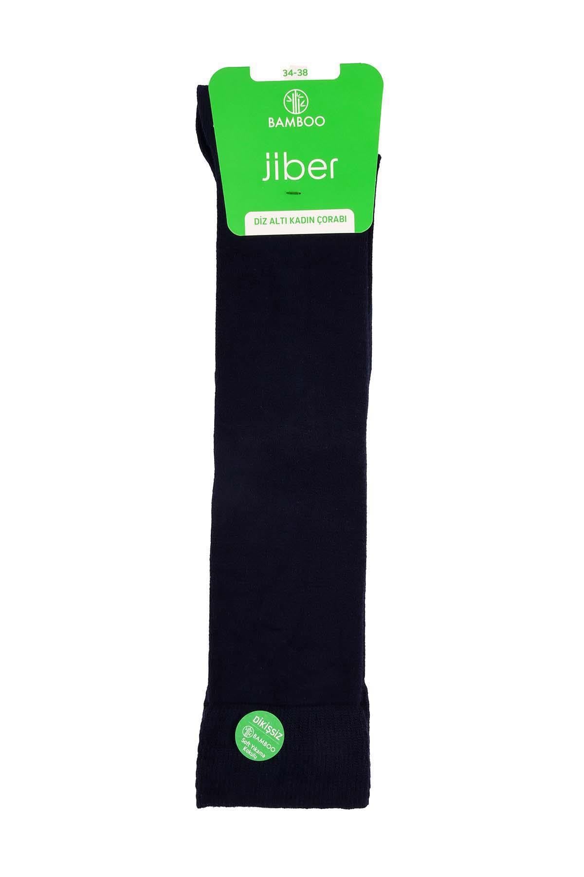 Kadın Diz Altı Lacivert Bambu Soket Çorap 5997