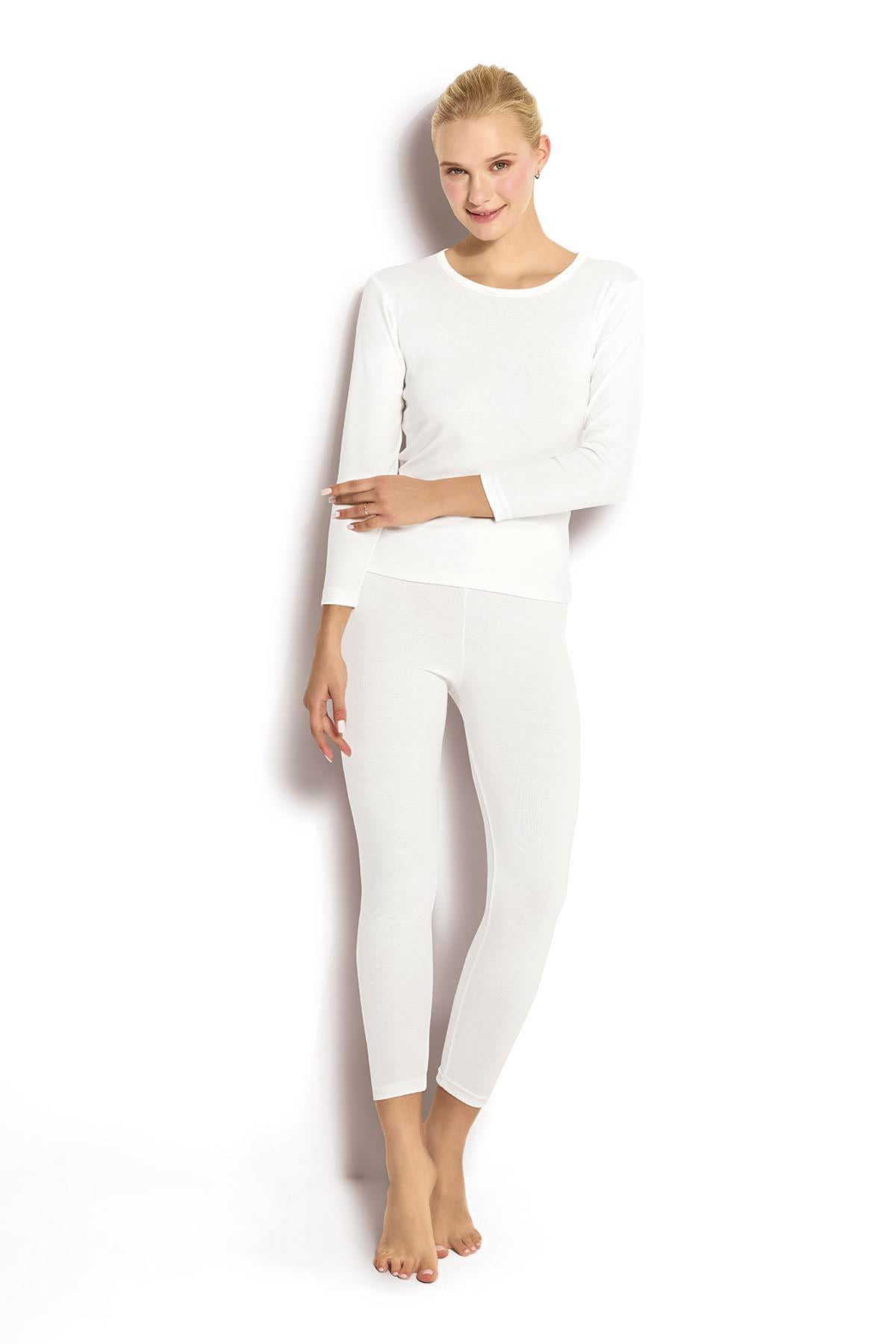 Kadın Ekru Termal Tek Üst 590