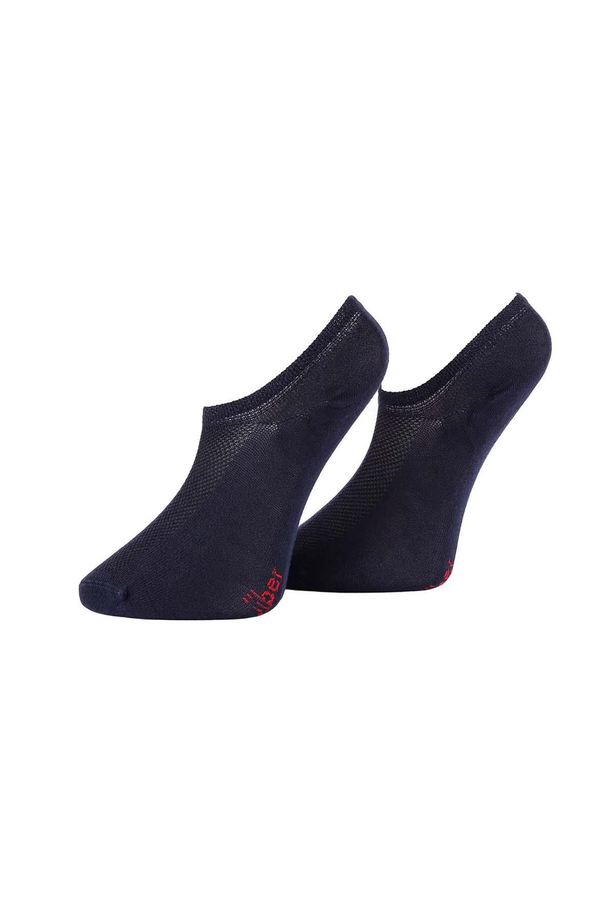 Kadın Lacivert Pamuklu  Sneaker Çorap 7501