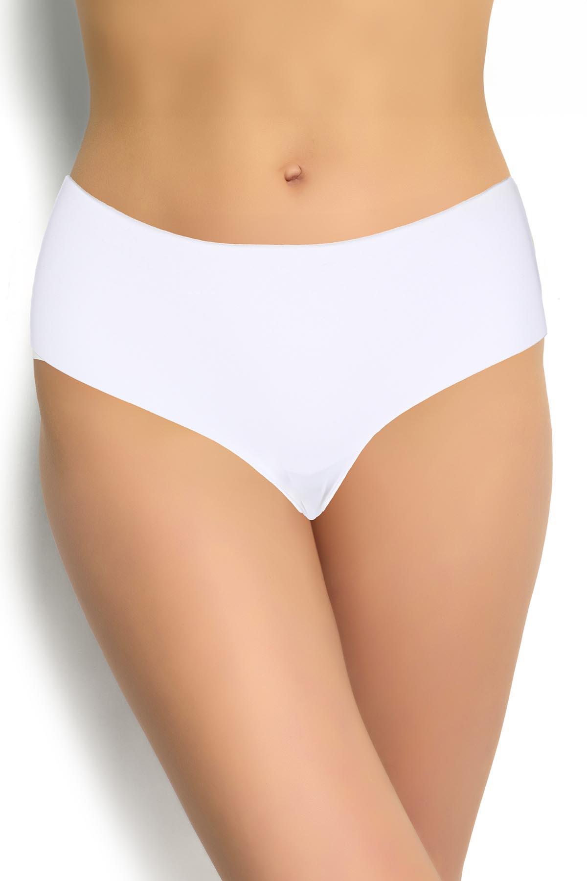 Kadın Lazer Kesim Beyaz Bato Külot 678