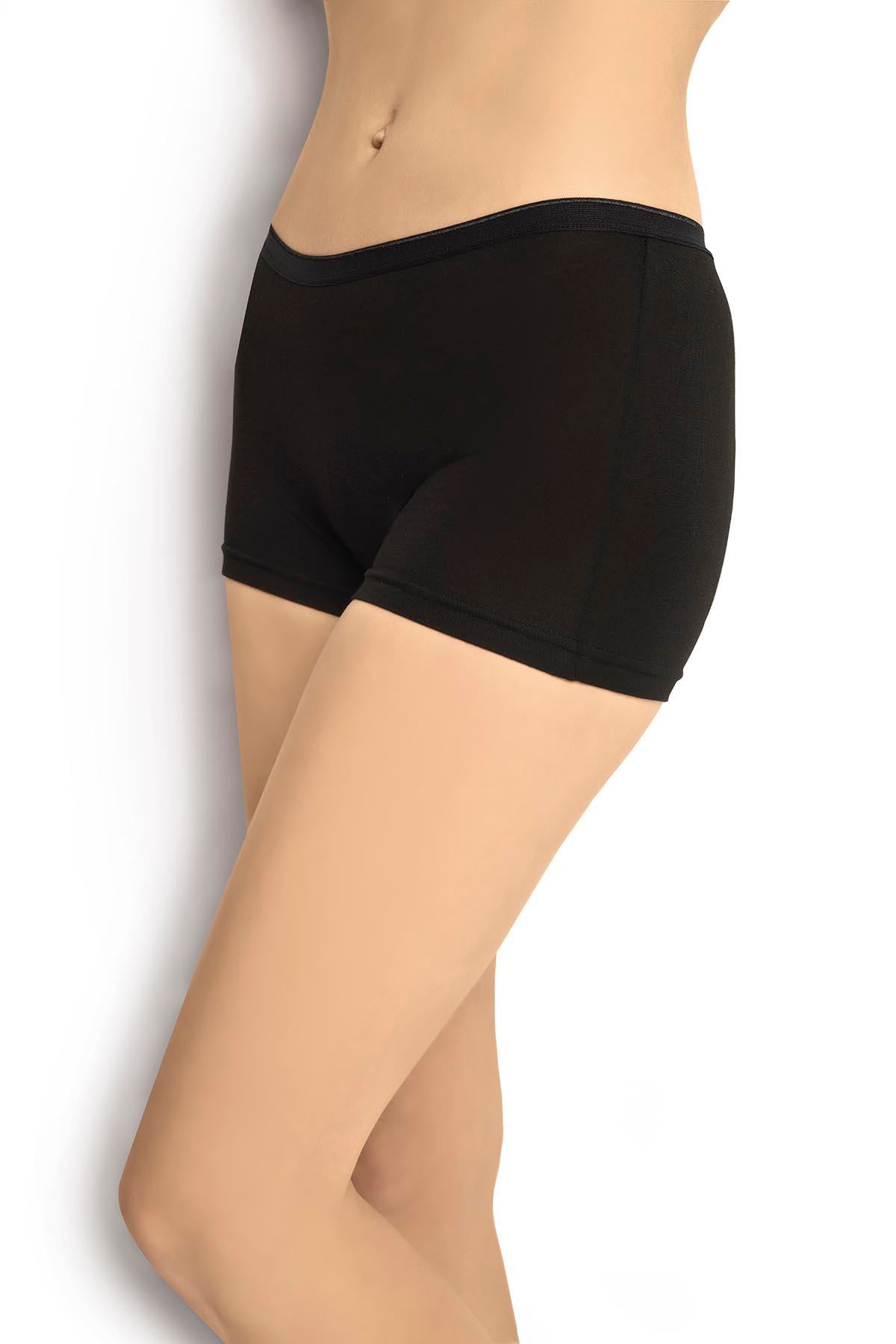 Kadın Modal Boxer Siyah  621