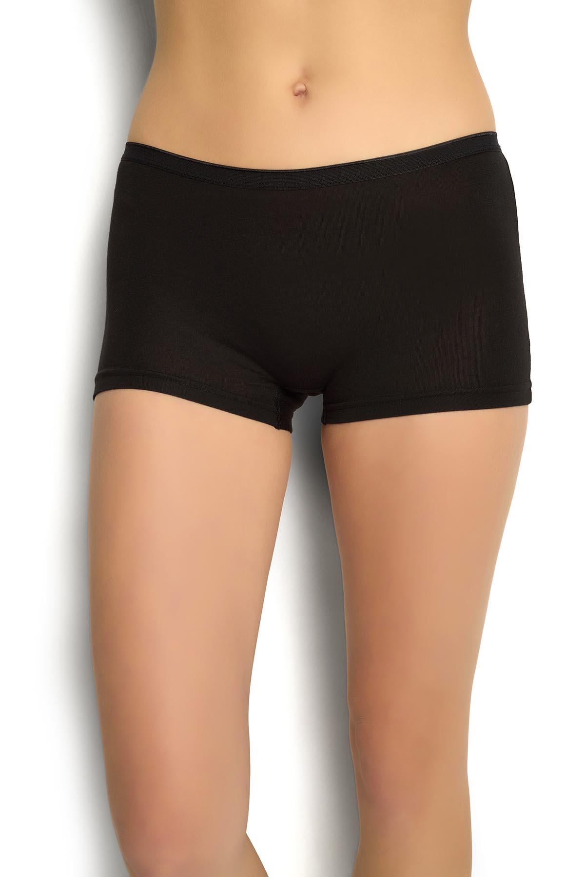Kadın Modal Boxer Siyah  621