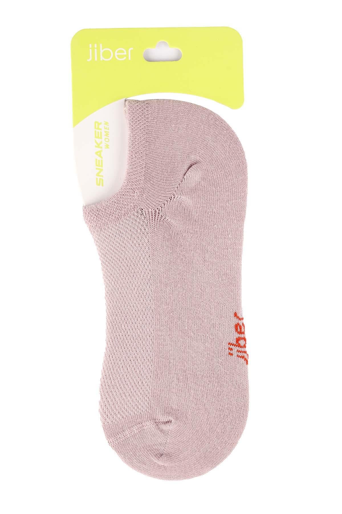 Kadın Pamuklu Pudra Sneaker Çorap 7501