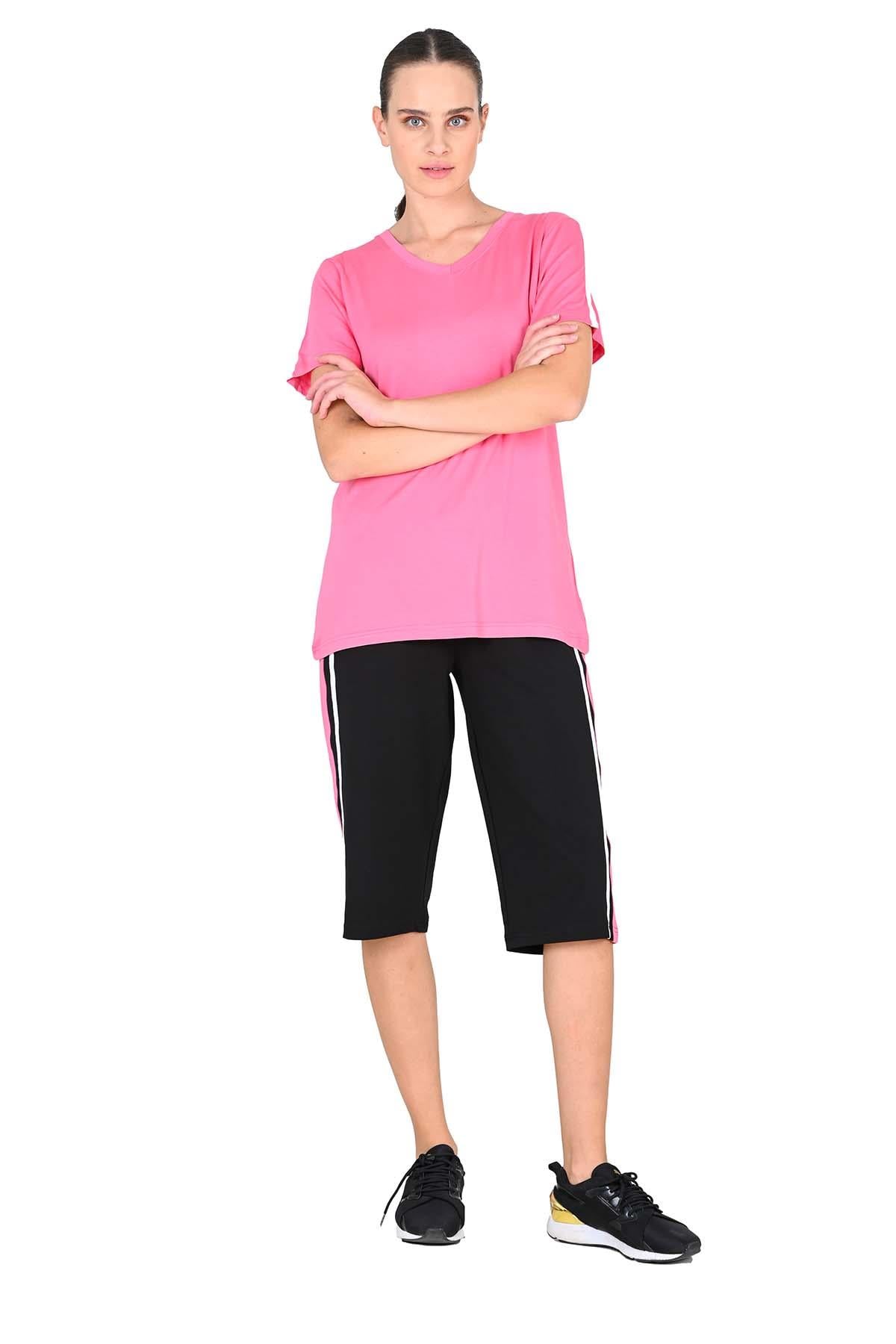 Kadın Pembe Kapri Takımı 10218